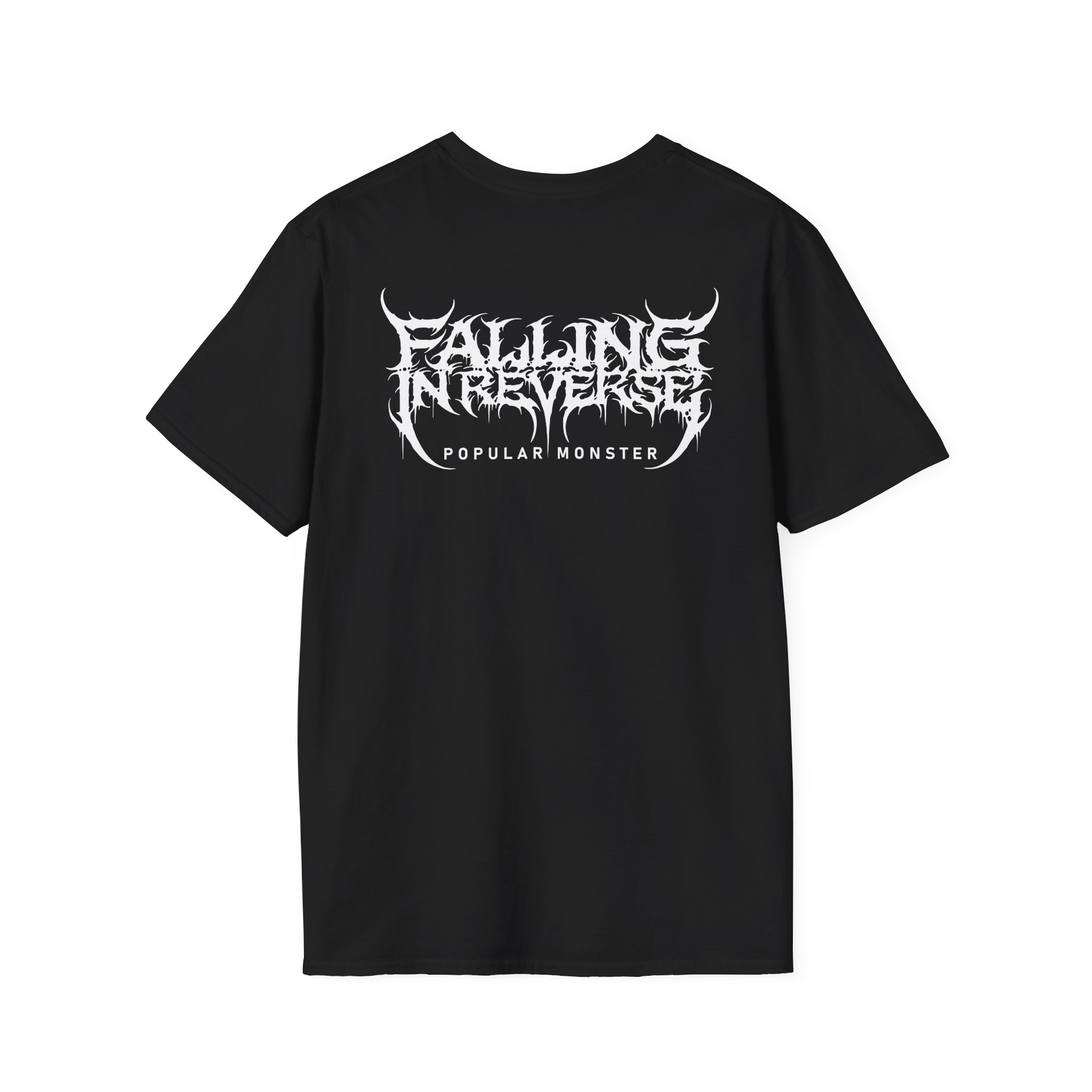 Falling in Reverse Popular Monster Cover and Back Logo Unisex Softstyle T-Shirt