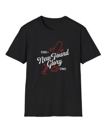 New Found Glory Sticks and Stones Baseball Unisex Softstyle T-Shirt