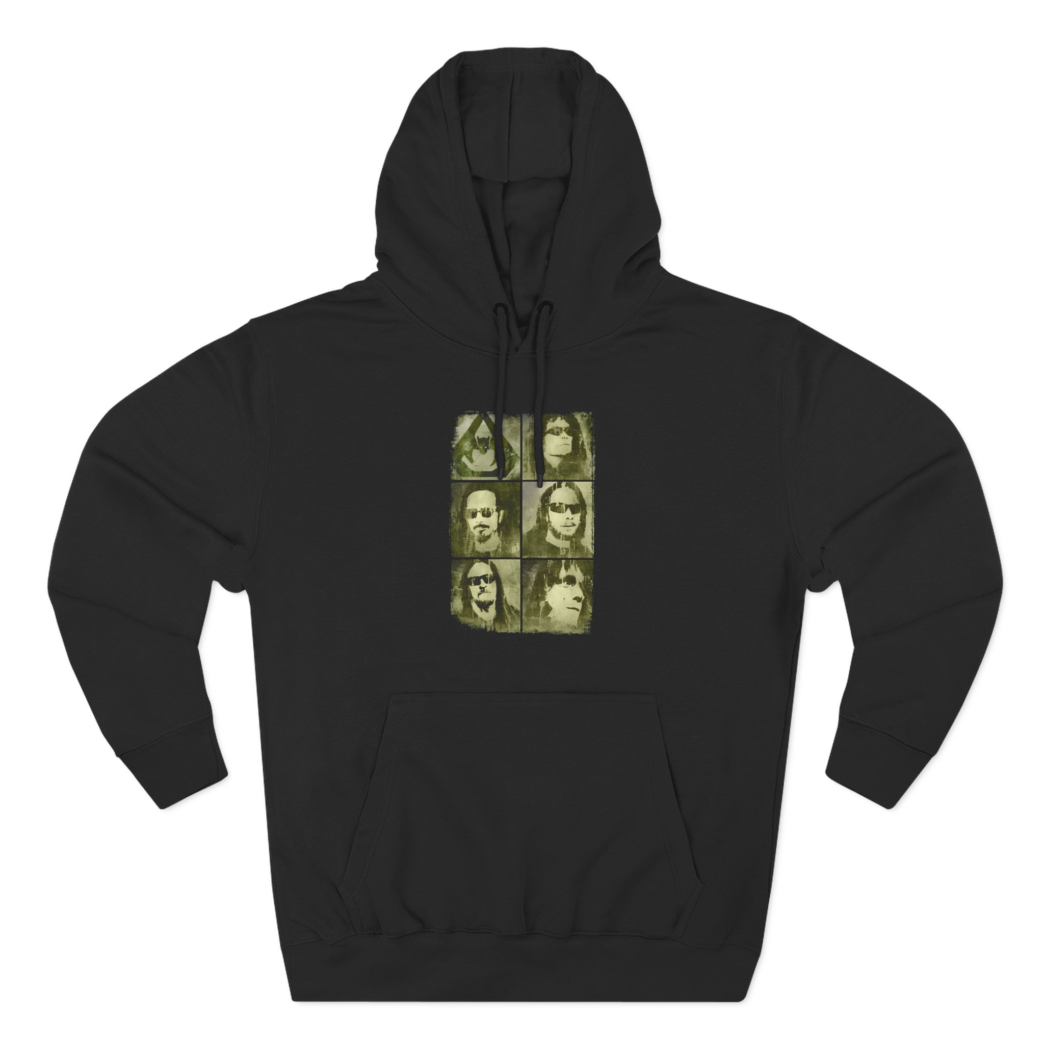 Overkill Faces Three-Panel Fleece Hoodie