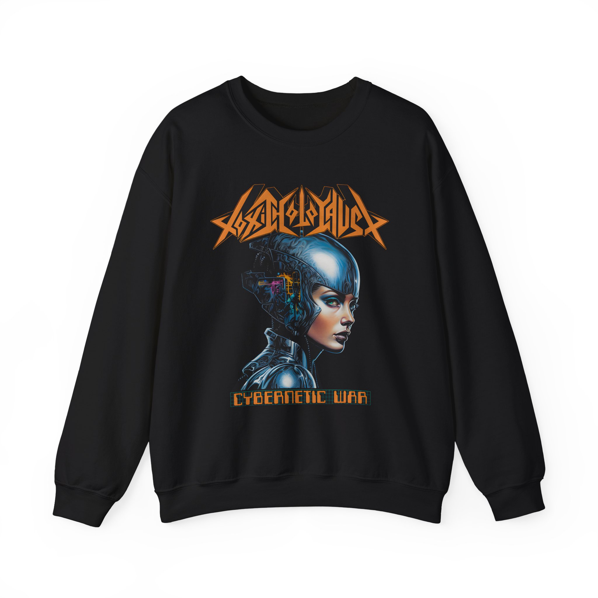 Toxic Holocaust Cybernetic War Unisex Heavy Blendâ„¢ Crewneck Sweatshirt
