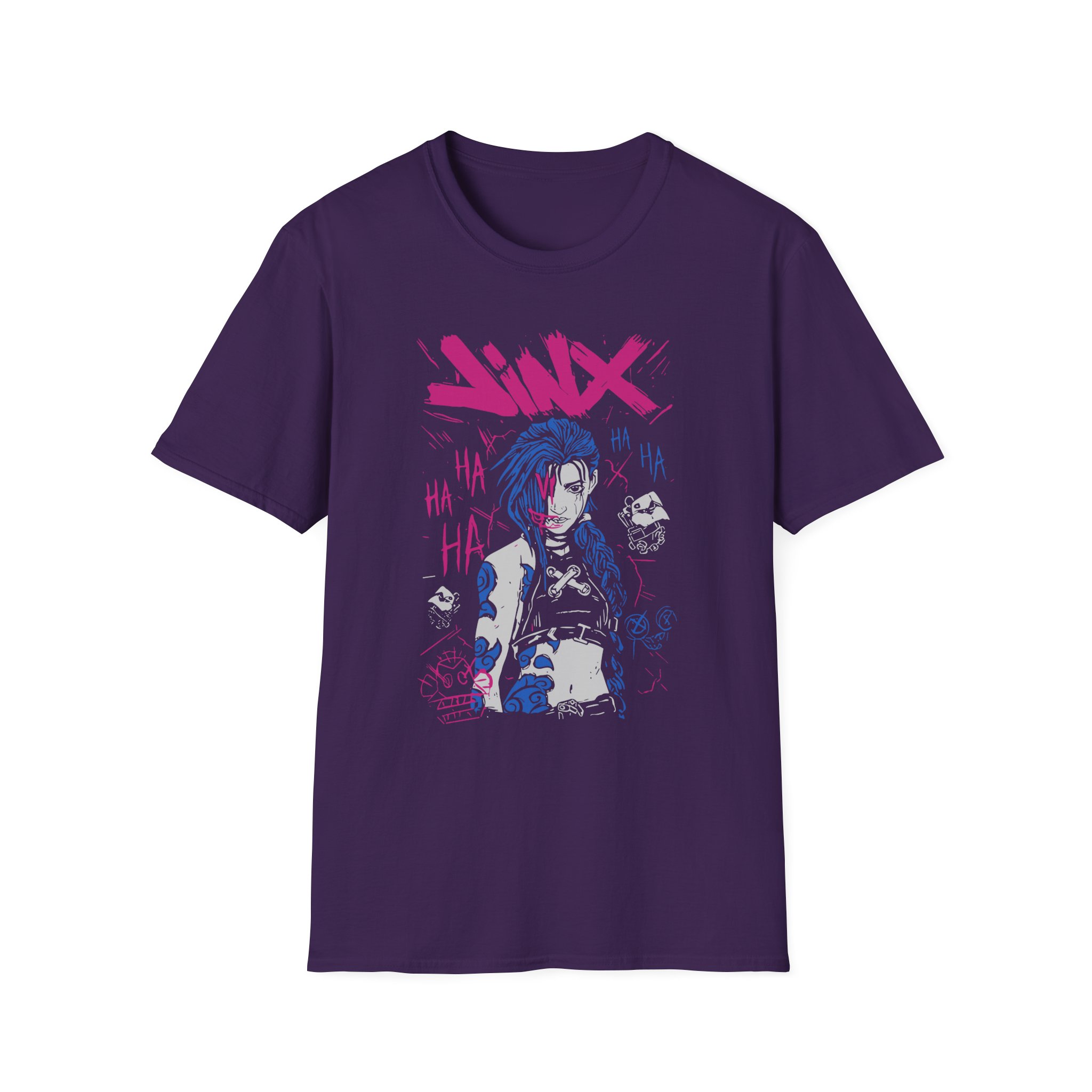 Jinx Arcane Art Unisex Softstyle T-Shirt