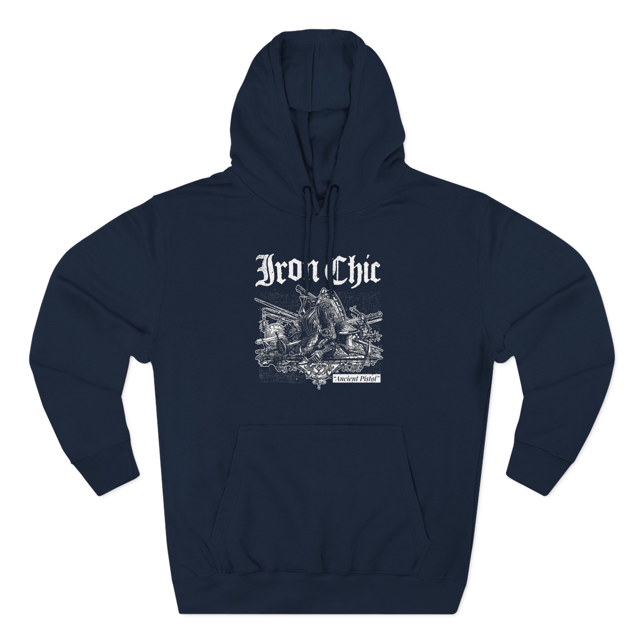 Iron Chic Three-Panel Fleece Hoodie