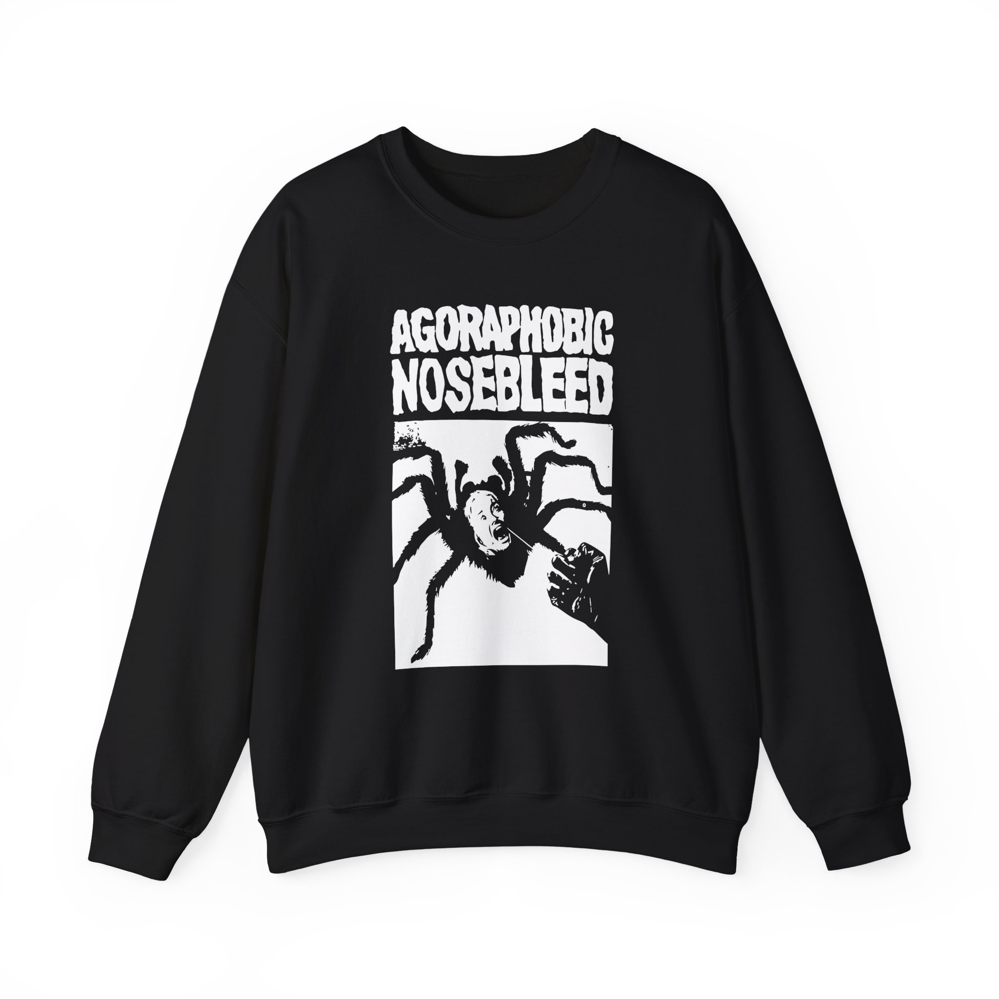 Agoraphobic Nosebleed Spider Unisex Heavy Blendâ„¢ Crewneck Sweatshirt