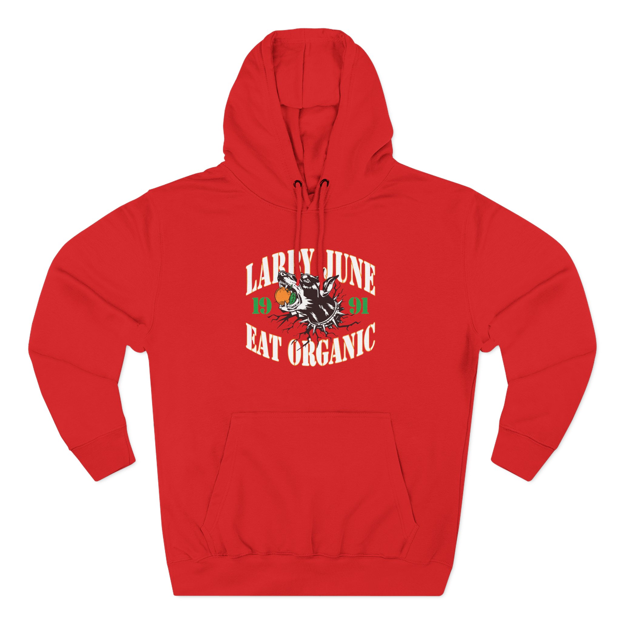Larry June Eat Organic Three-Panel Fleece Hoodie