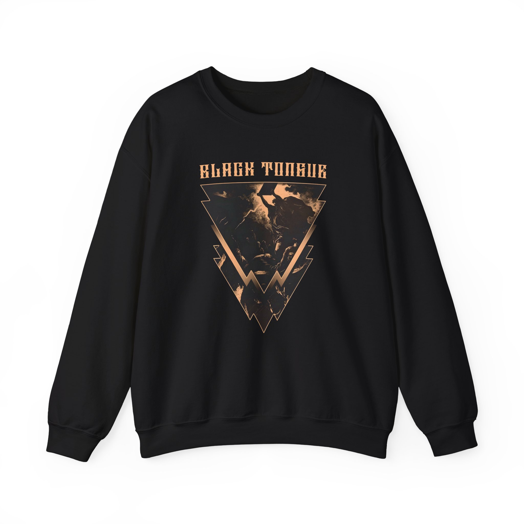 Black Tongue Born Hanged Unisex Heavy Blendâ„¢ Crewneck Sweatshirt