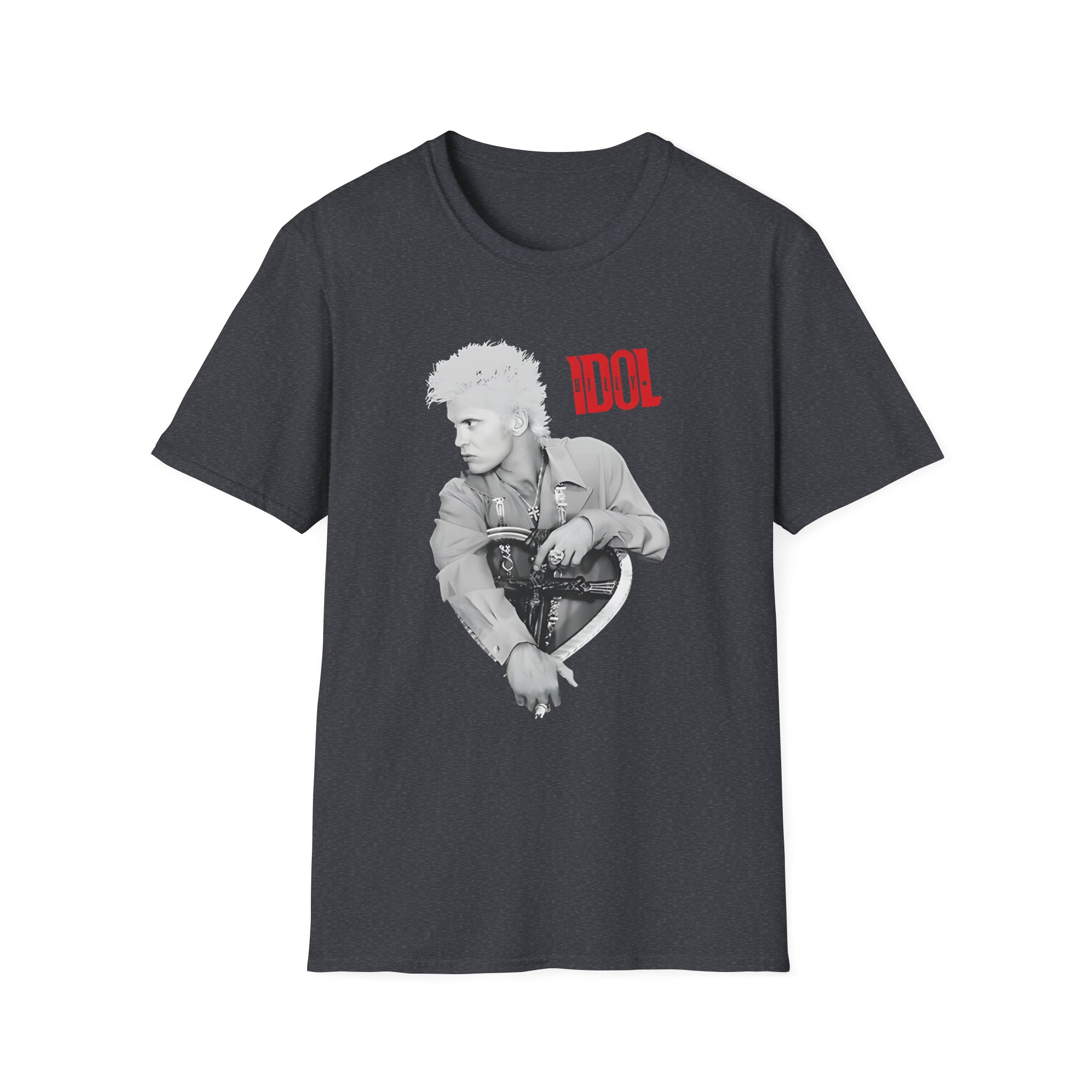 Billy Idol Heart Unisex Softstyle T-Shirt
