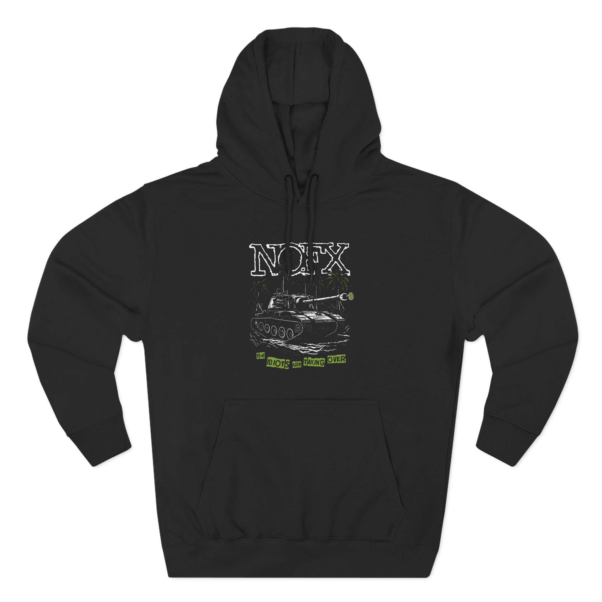 Nofx the Idiots Are Taking Over Three-Panel Fleece Hoodie