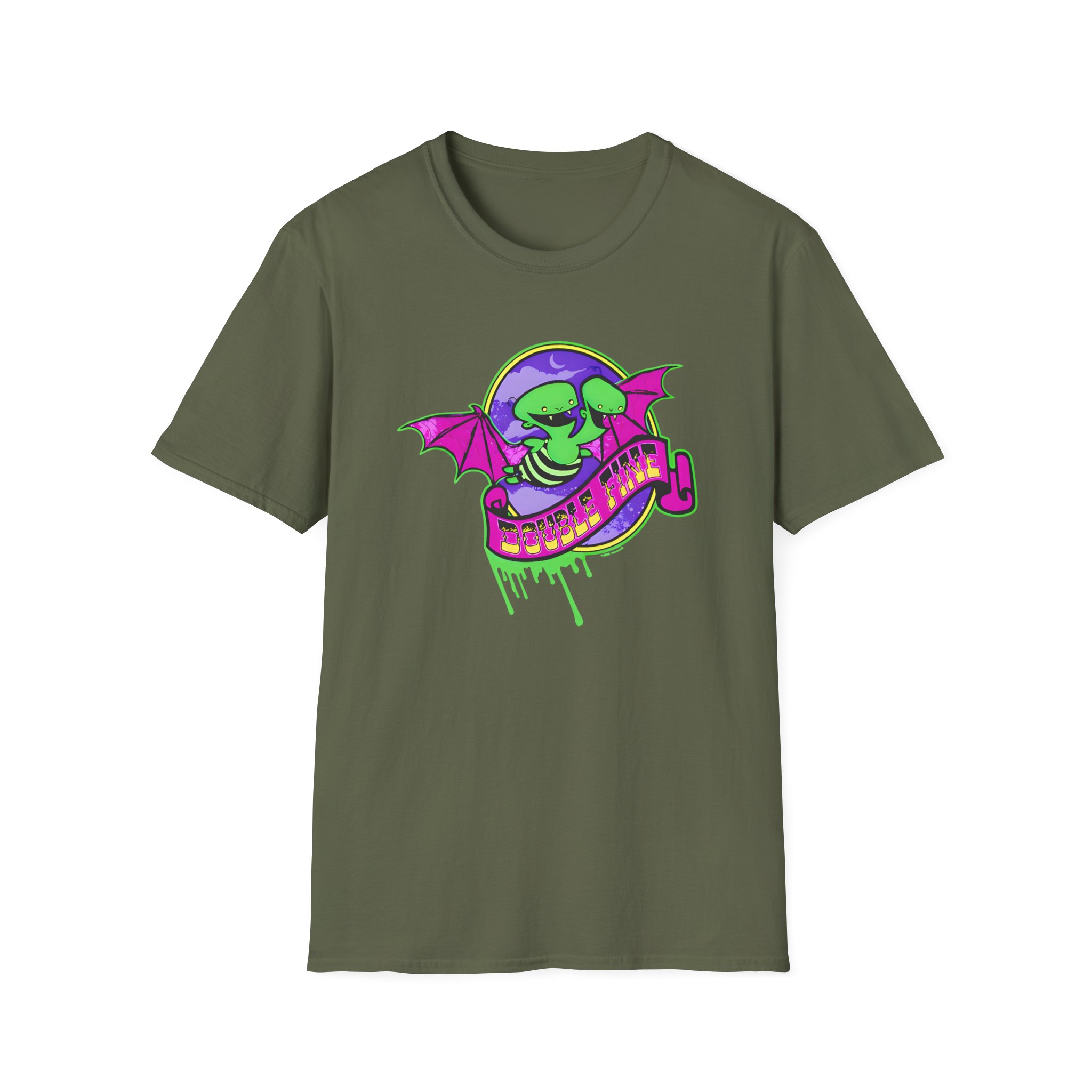 Double Fine Halloween Unisex Softstyle T-Shirt