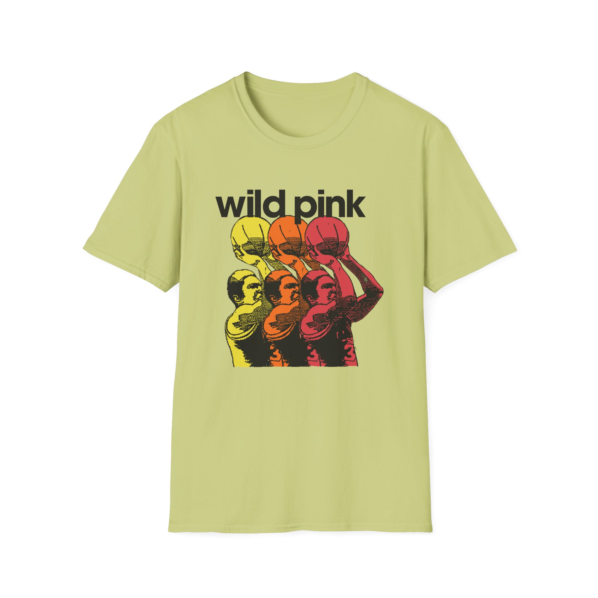 Wild Pink Basketball Unisex Softstyle T-Shirt