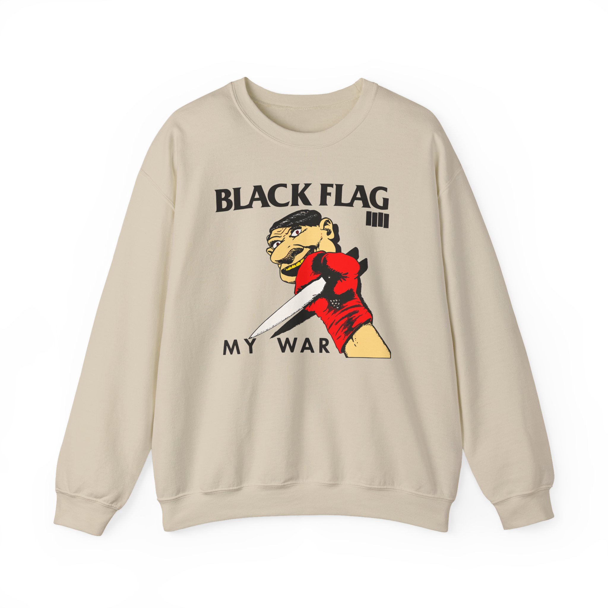 Black Flag My War Unisex Heavy Blendâ„¢ Crewneck Sweatshirt
