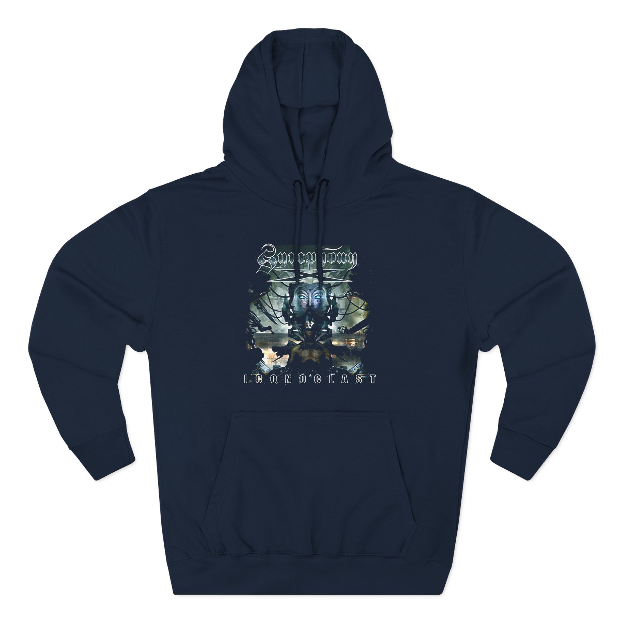 Symphony X Iconoclast Cd Cover Three-Panel Fleece Hoodie