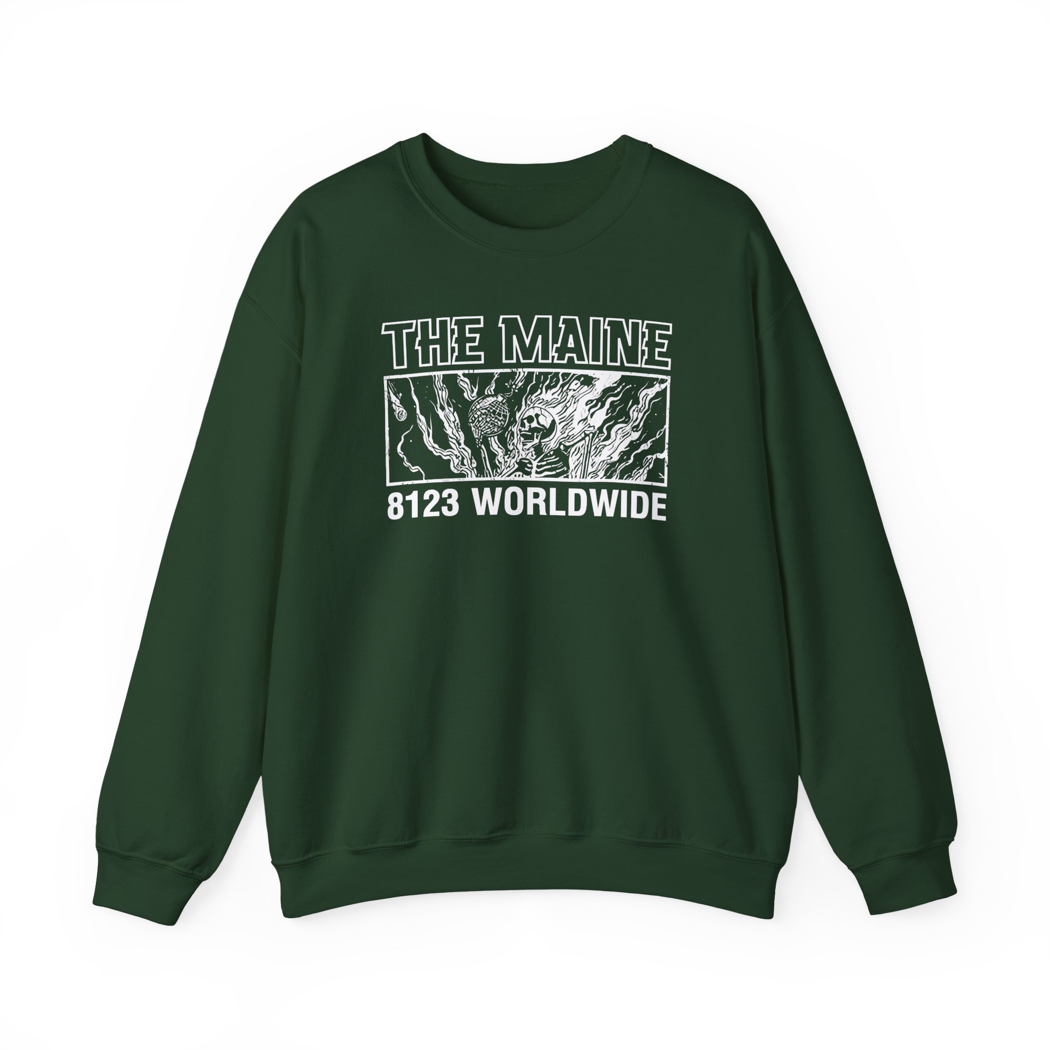 The Maine 8123 Wordwide Unisex Heavy Blend Crewneck Sweatshirt