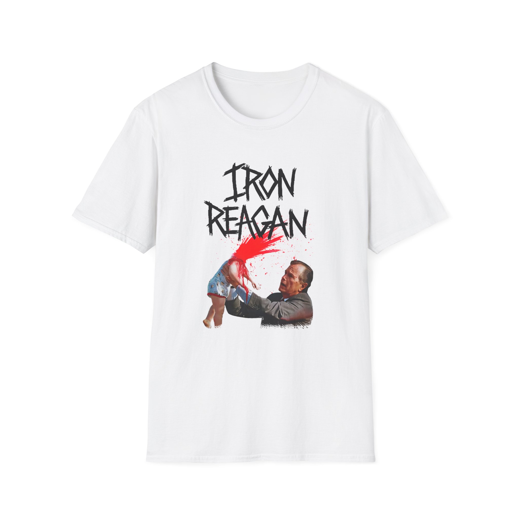 Iron Reagan Asshole Bush Unisex Softstyle T-Shirt