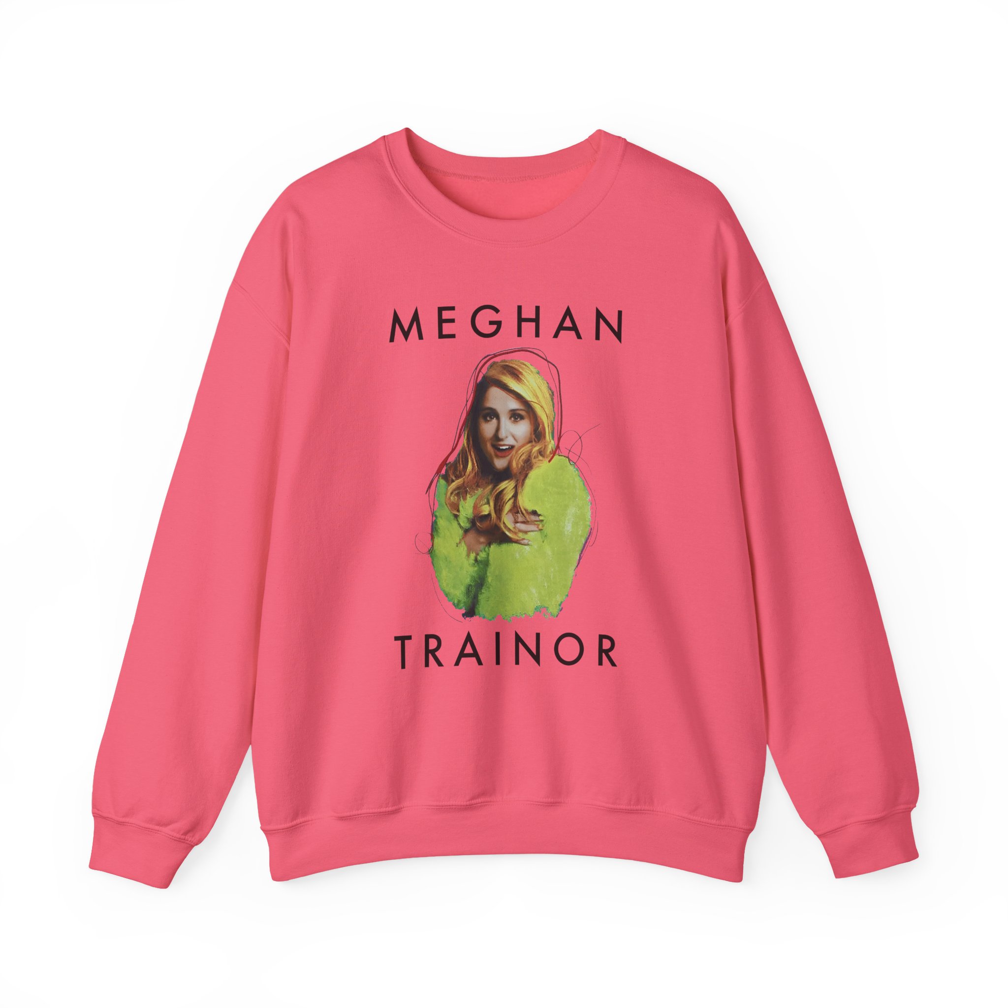 Meghan Trainor Title Pose Turquoise Unisex Heavy Blendâ„¢ Crewneck Sweatshirt