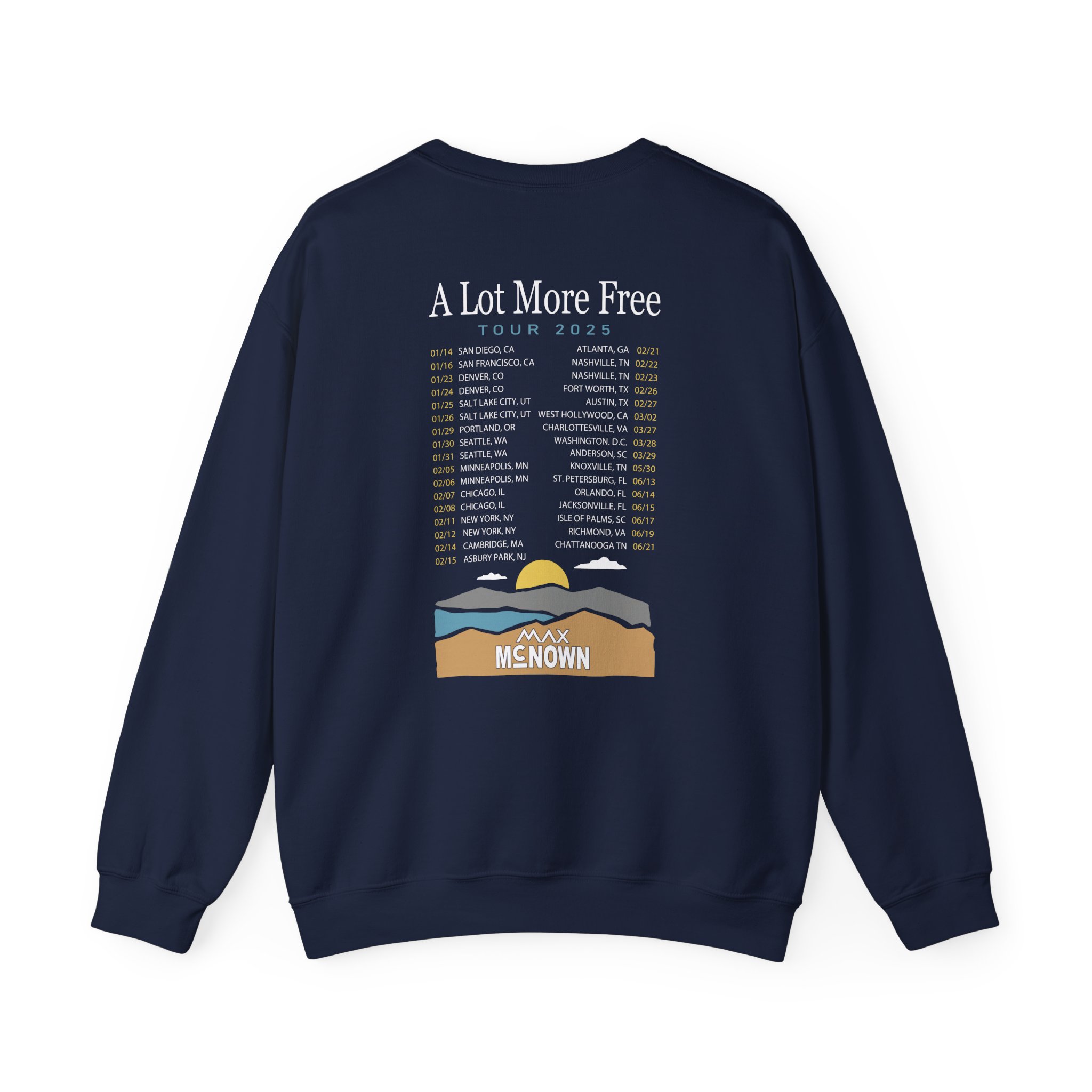 Max Mcnown US Tour Unisex Heavy Blendâ„¢ Crewneck Sweatshirt