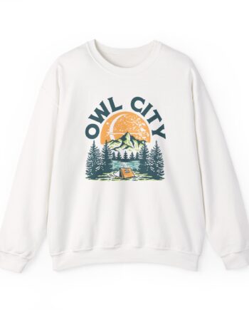 Owl City Camp Owl City Ringer Unisex Heavy Blend™ Crewneck Sweatshirt