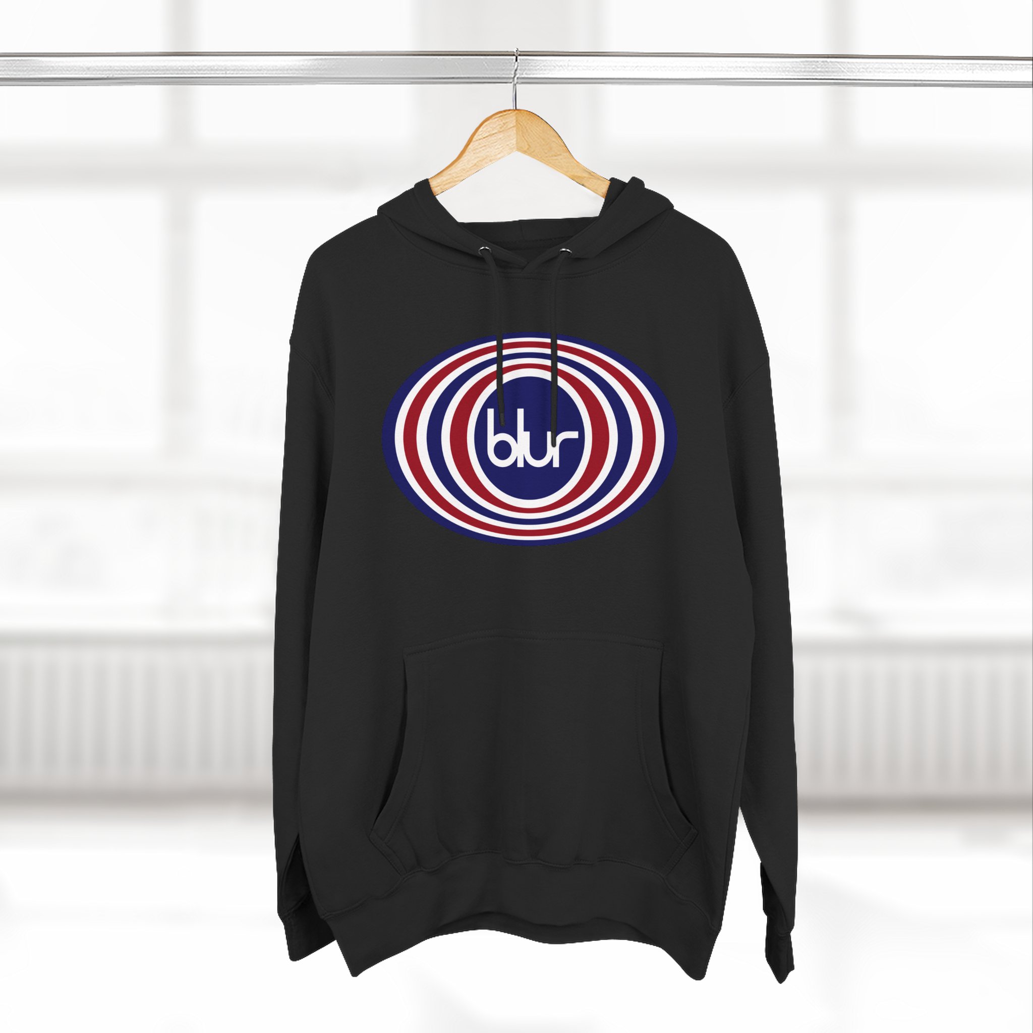 Blur Three-Panel Fleece Hoodie