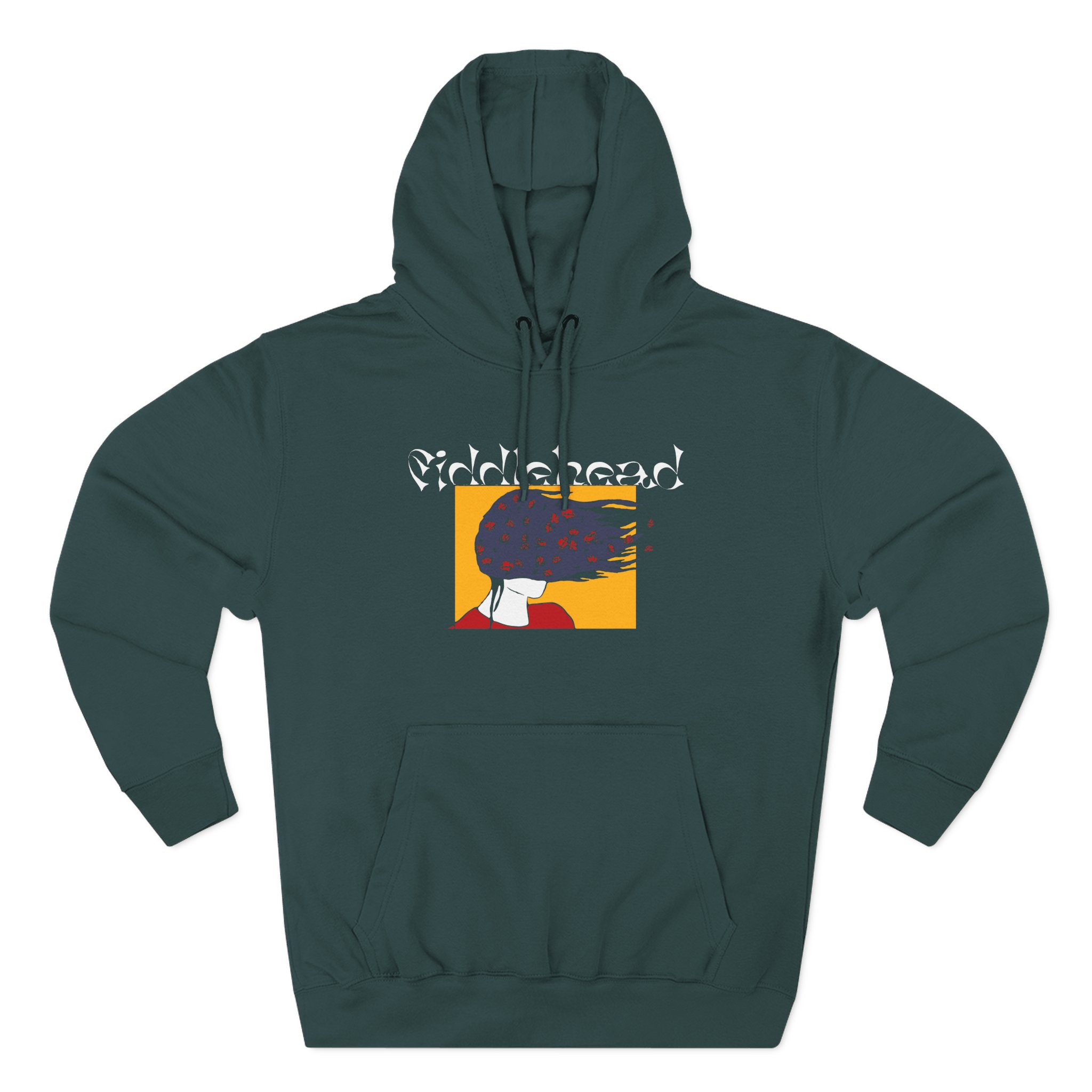 Fiddlehead Face Three-Panel Fleece Hoodie