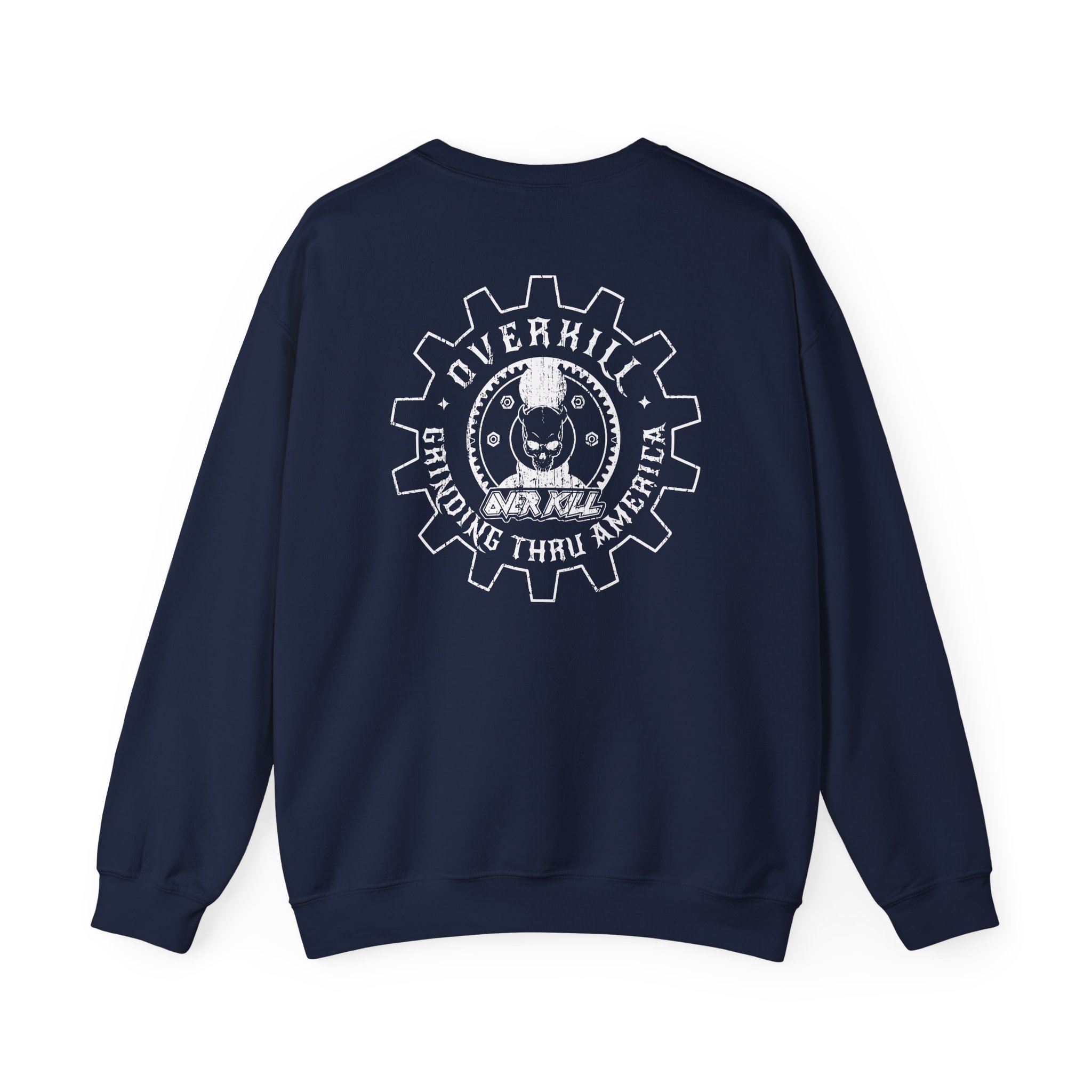 Overkill Embroidered Gear Logo Unisex Heavy Blendâ„¢ Crewneck Sweatshirt