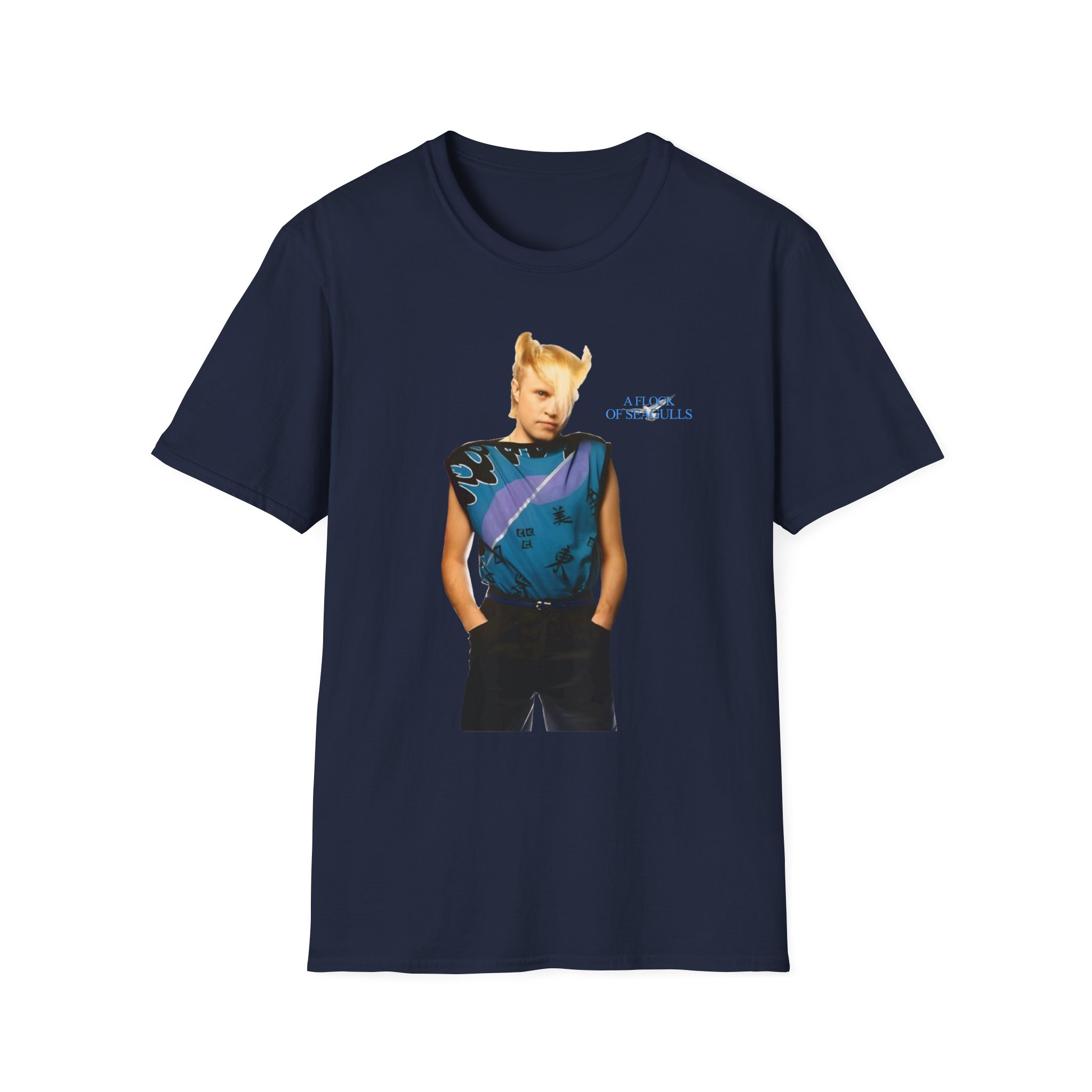 A Flock of Seagulls Mike Score Unisex Softstyle T-Shirt
