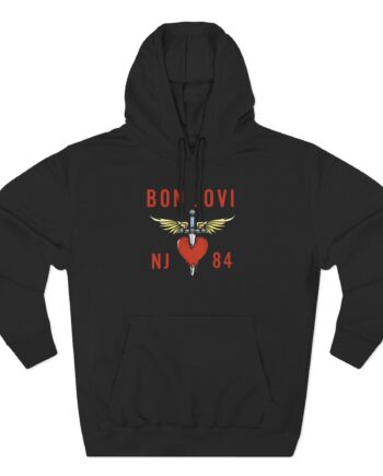 Bon Jovi You Give Love a Bad Name Three-Panel Fleece Hoodie