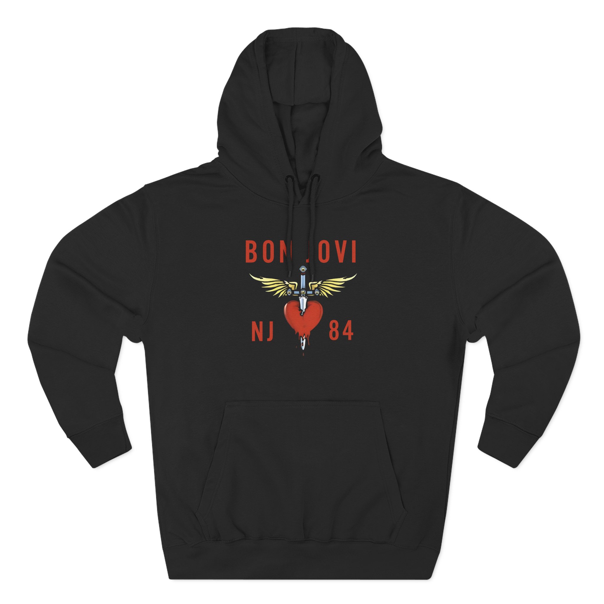 Bon Jovi You Give Love a Bad Name Three-Panel Fleece Hoodie