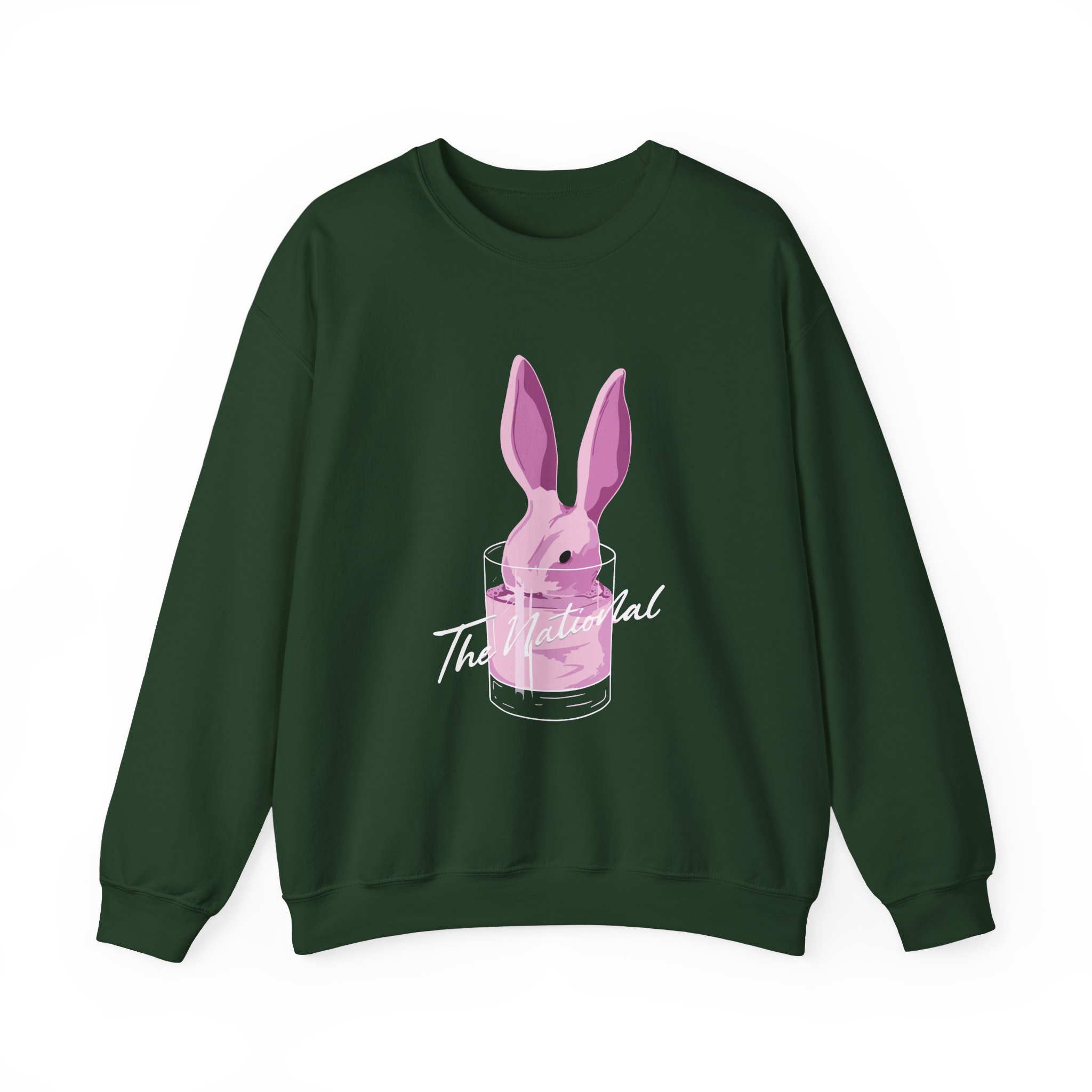 The National Pink Rabbits Unisex Heavy Blend Crewneck Sweatshirt