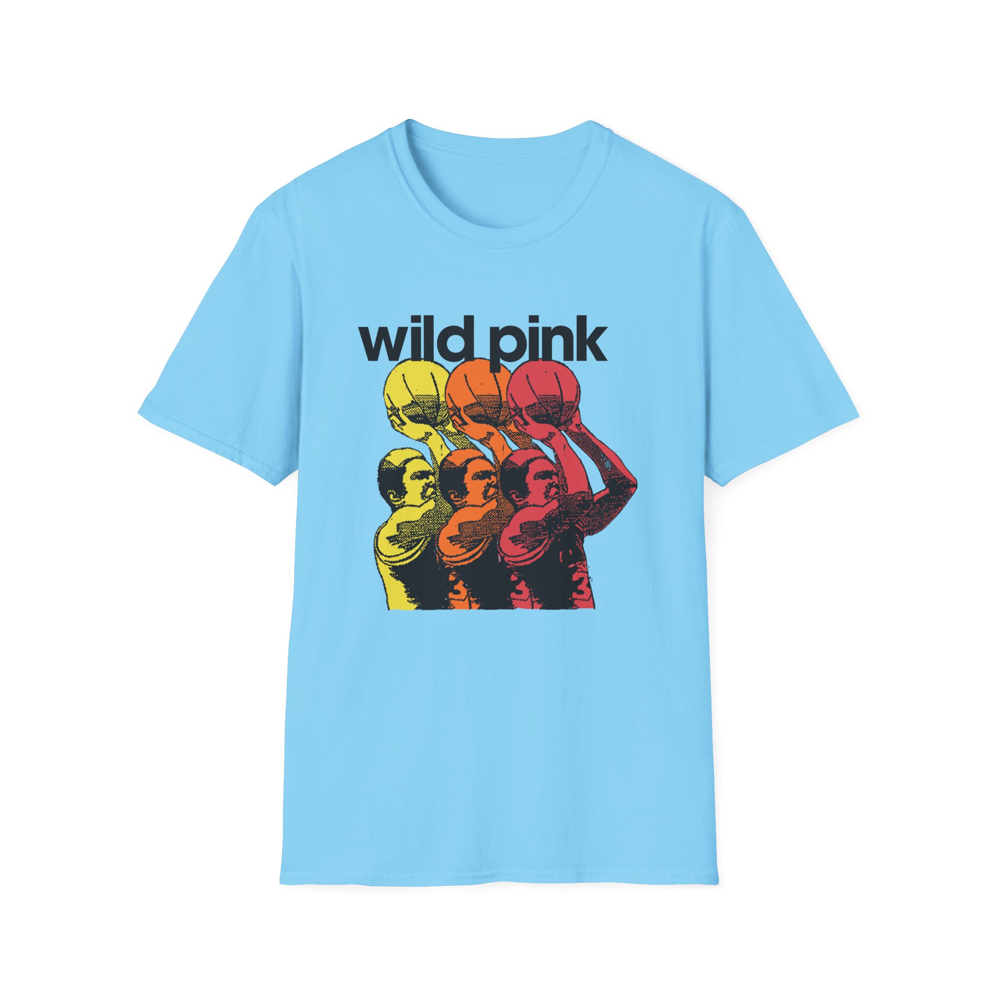 Wild Pink Basketball Unisex Softstyle T-Shirt
