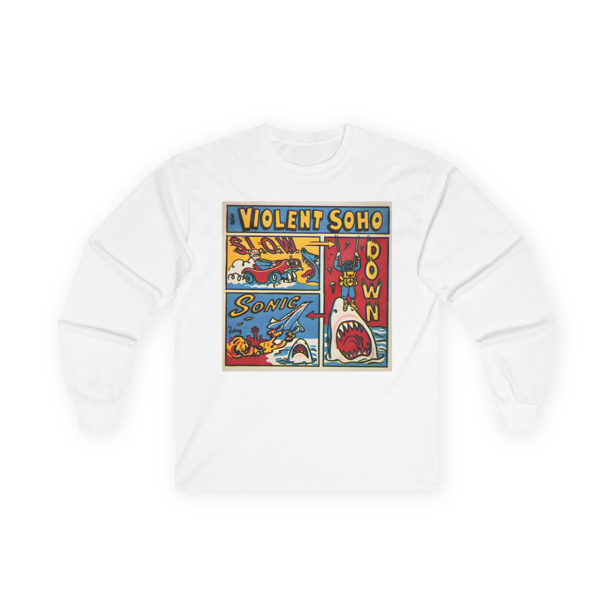 Violent Soho Slow Down Sonic Unisex Ultra Cotton Long Sleeve Tee