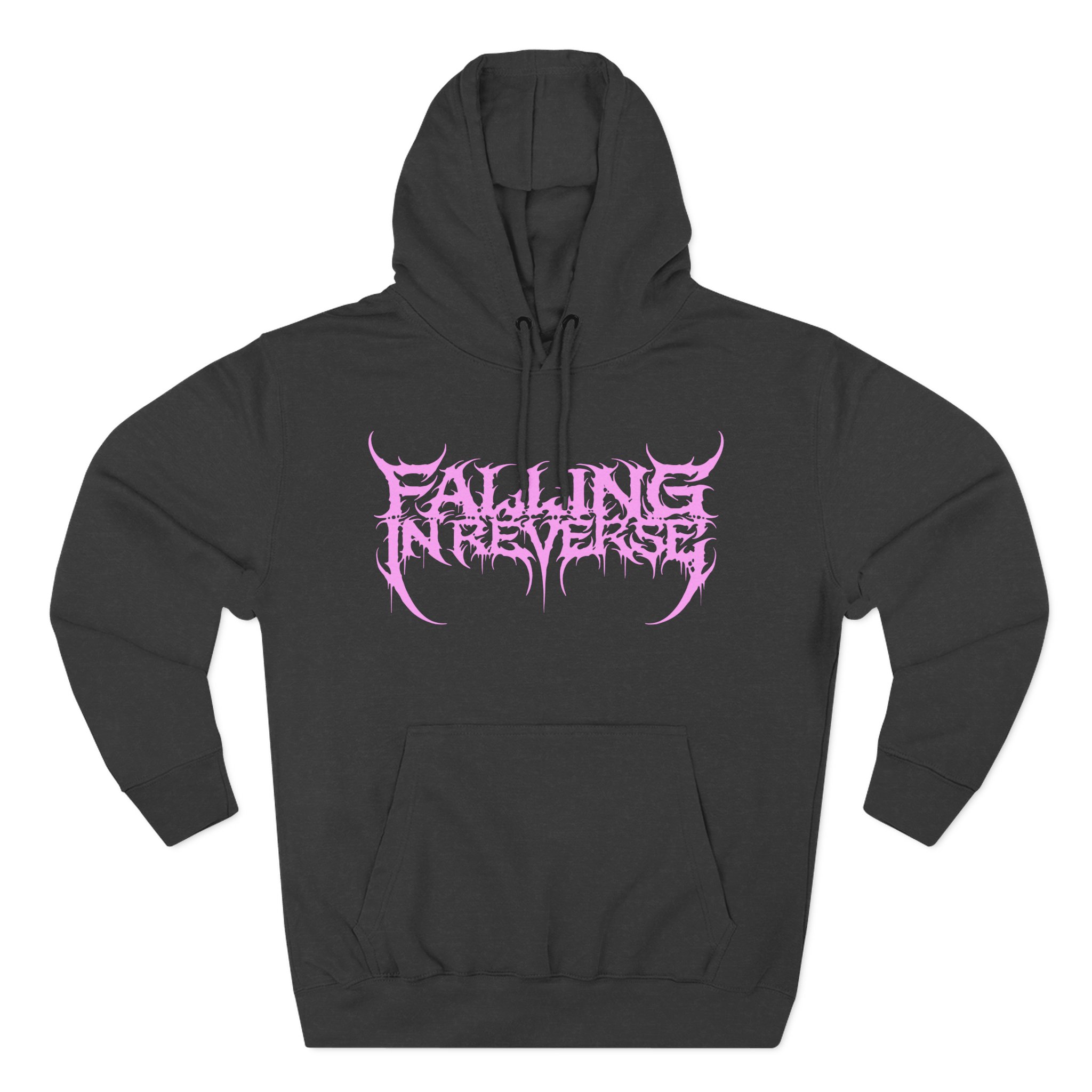 Falling in Reverse Popular Monster Text Three-Panel Fleece Hoodie