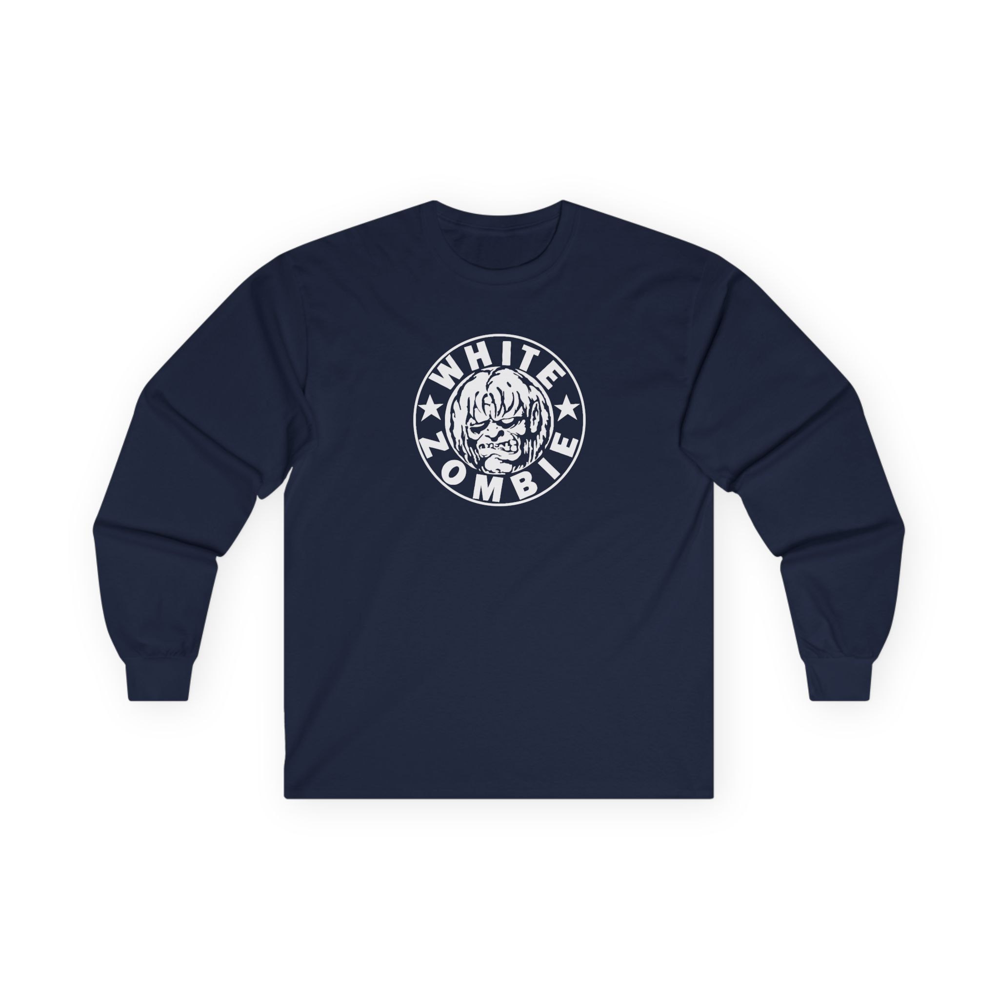 White Zombie Circle Logo Unisex Ultra Cotton Long Sleeve Tee