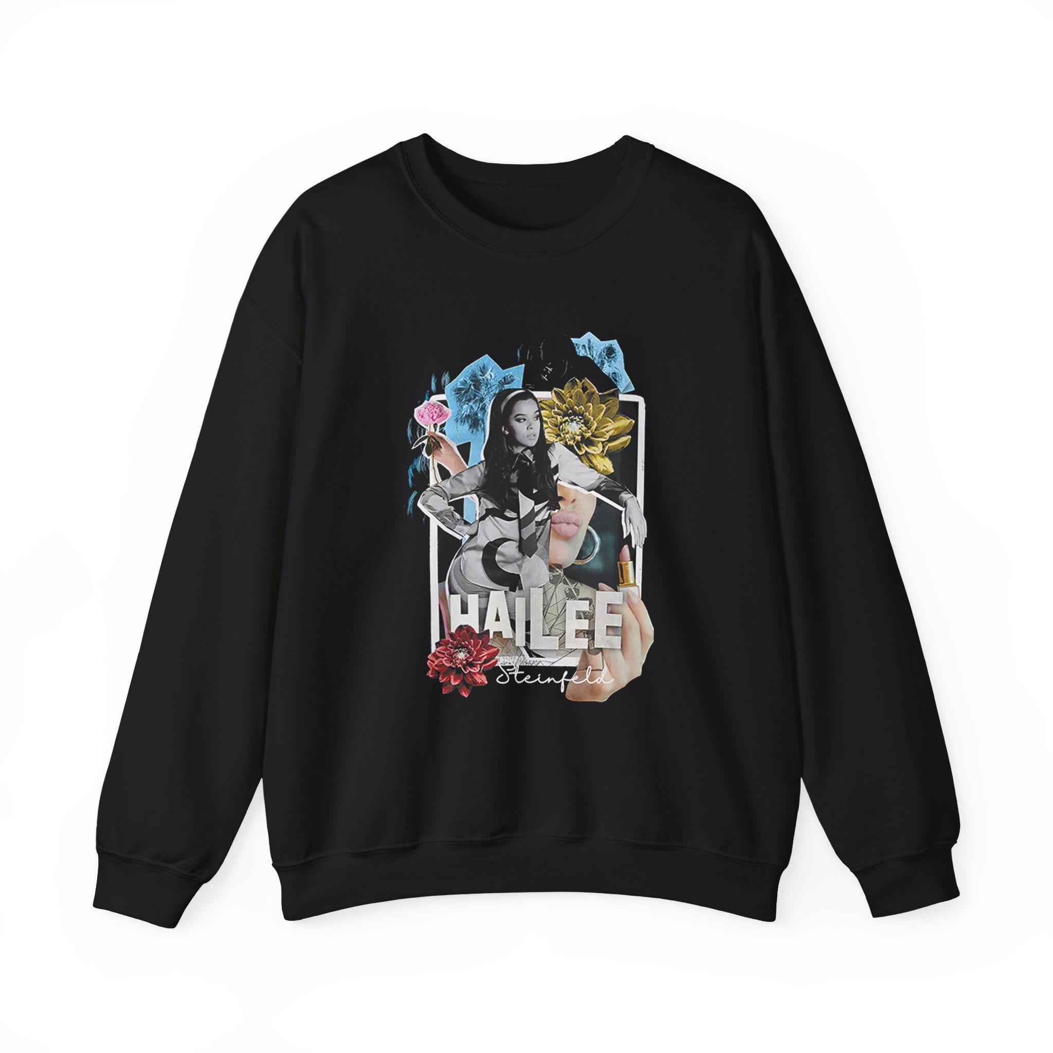 Hailee Steinfeld Retro Collage Unisex Heavy Blendâ„¢ Crewneck Sweatshirt