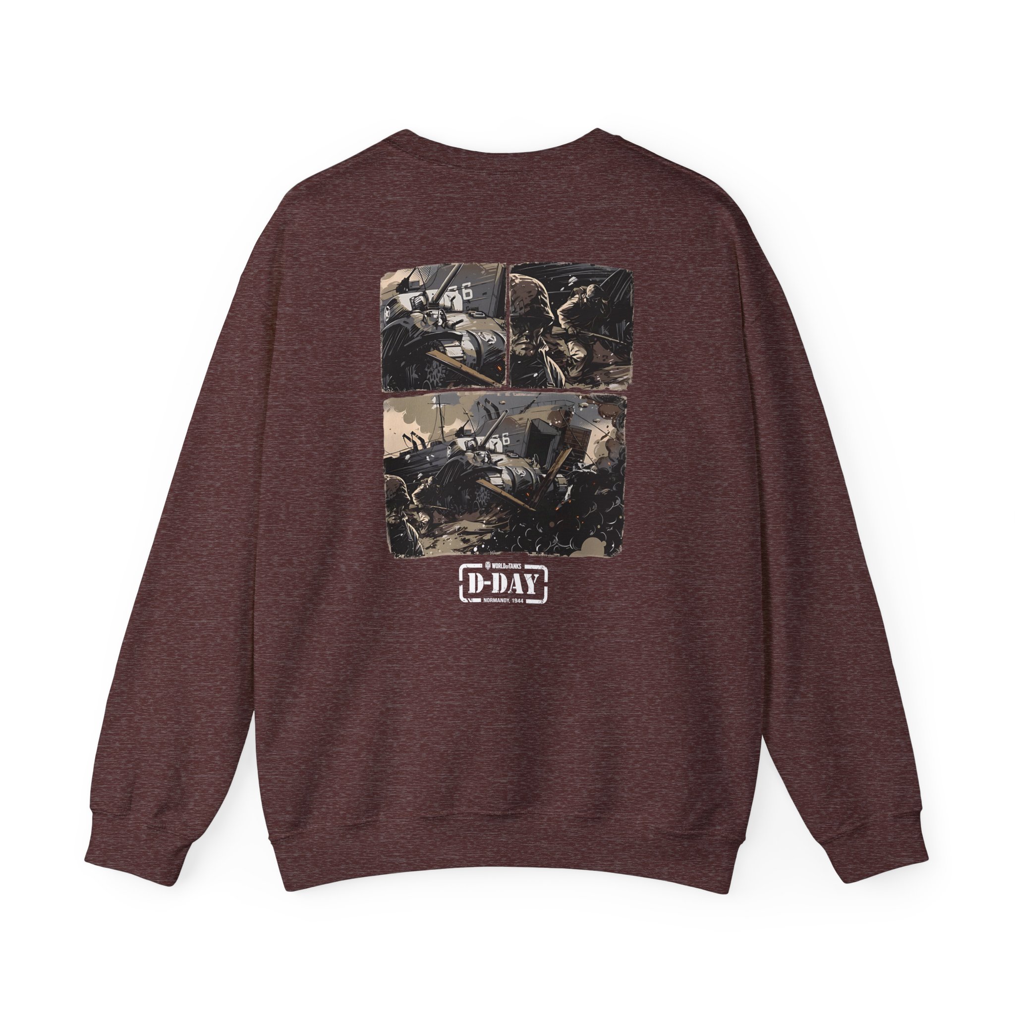 World of Tank Wot D-day Fury Storm Unisex Heavy Blendâ„¢ Crewneck Sweatshirt
