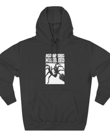 Agoraphobic Nosebleed Spider Three-Panel Fleece Hoodie