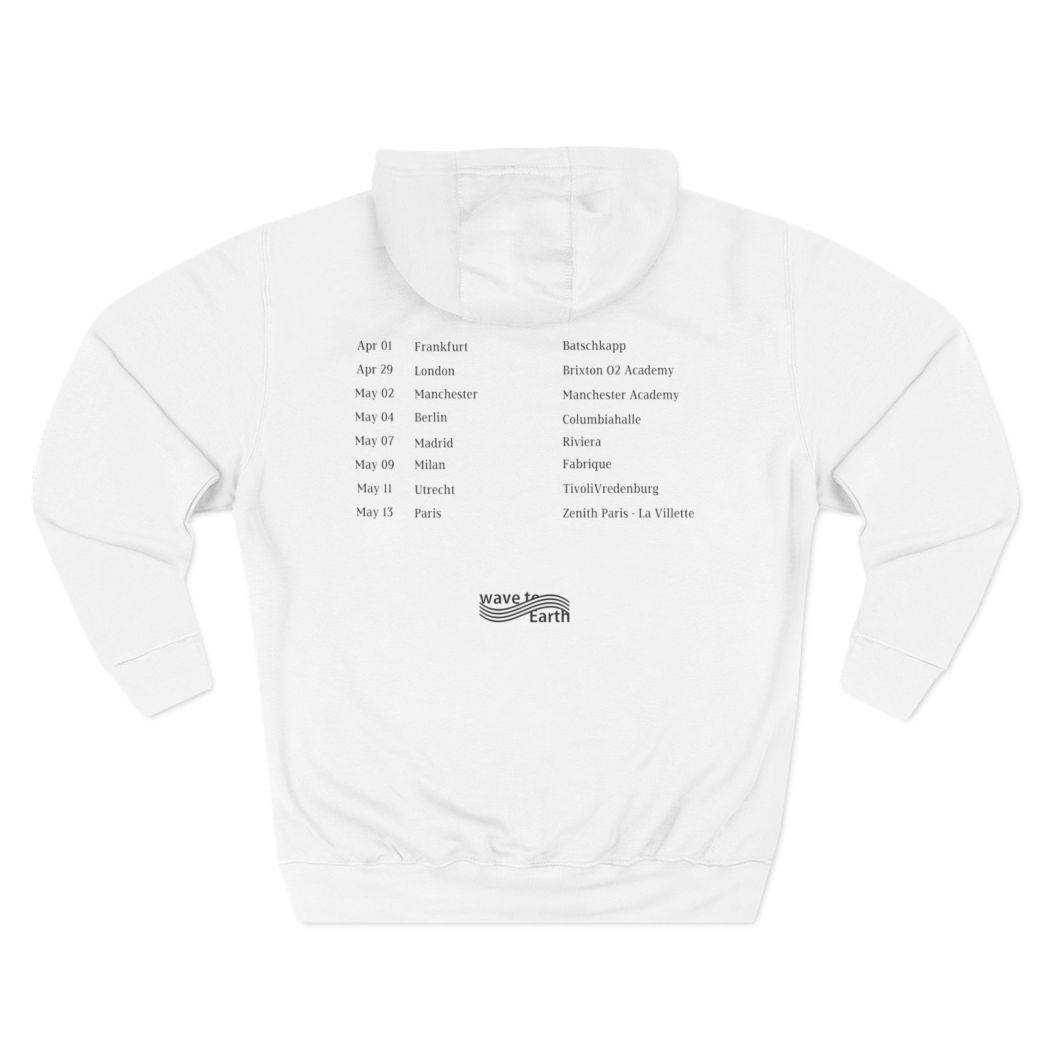 Wave to Earth "0.03 World Tour in Europe Three-Panel Fleece Hoodie