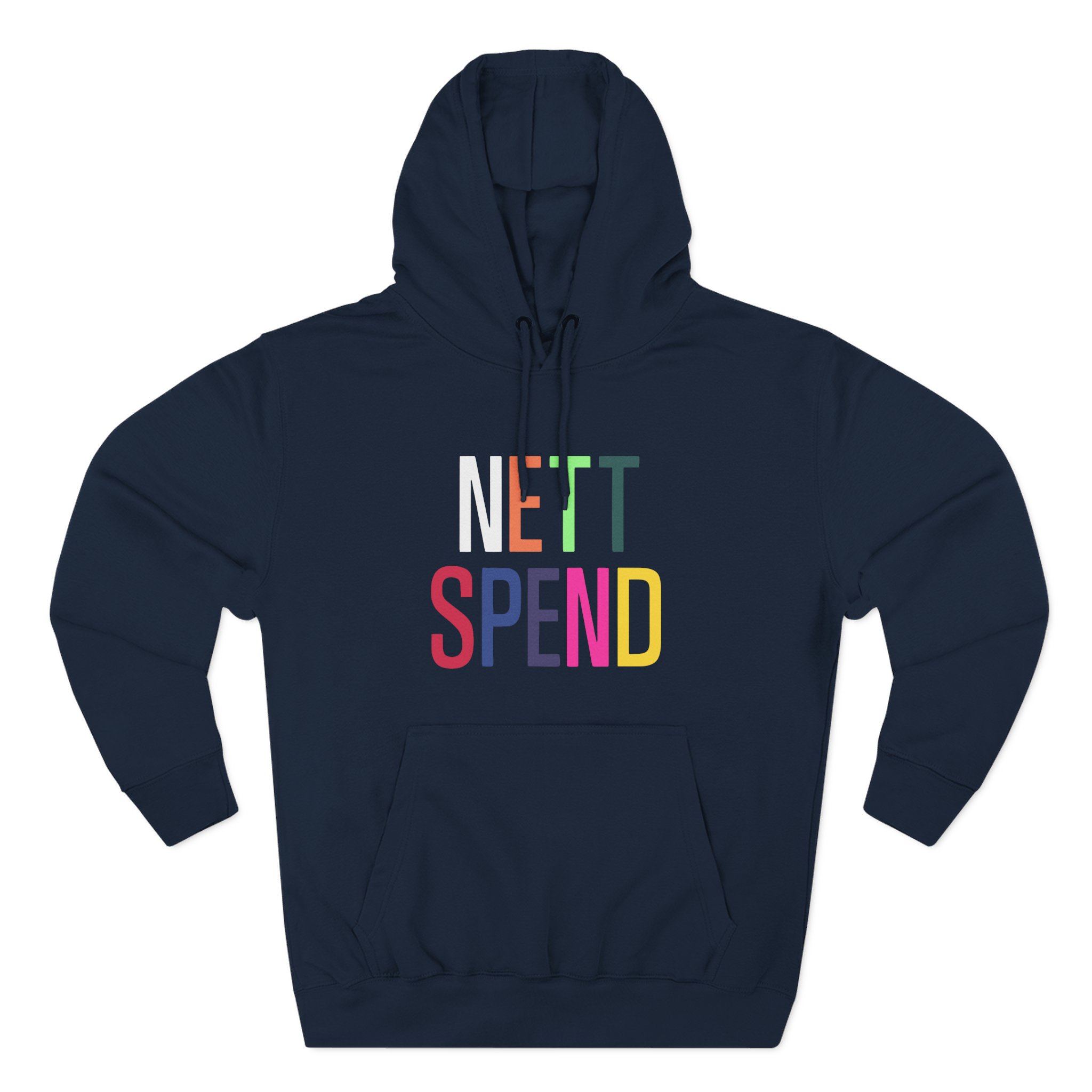 Nettspend Rainbow Three-Panel Fleece Hoodie