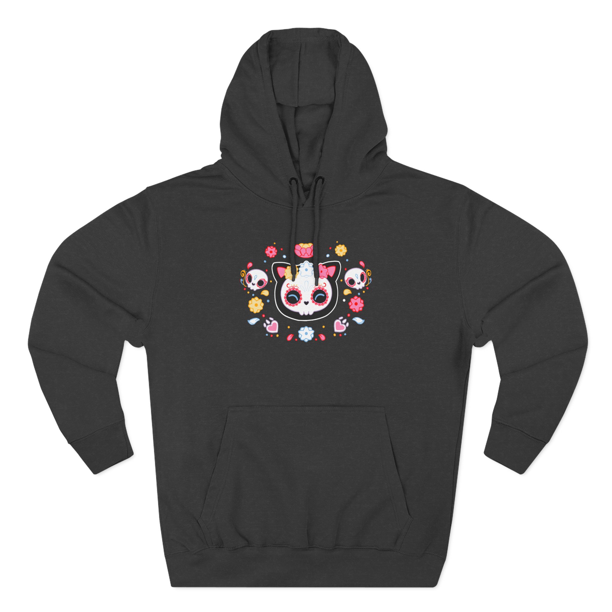 Aphmau Sugar Skull Cat Three-Panel Fleece Hoodie