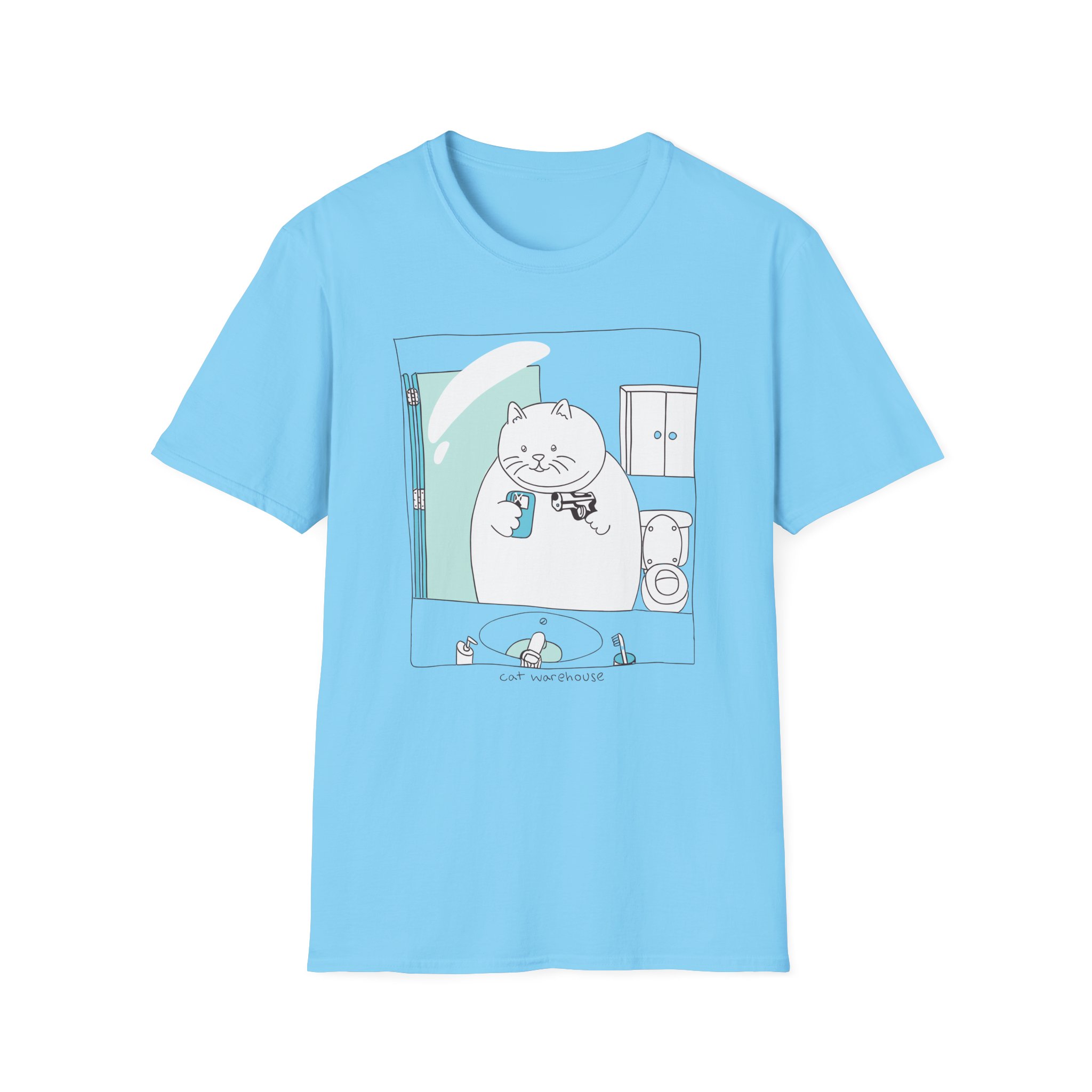 William Osman cat warehouse Unisex Softstyle T-Shirt