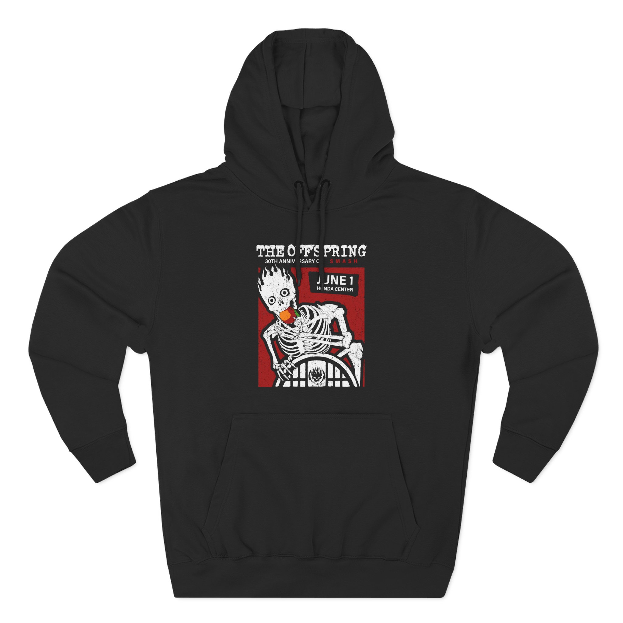 The Offspring Smash Anniversary Show at the Honda Center Three-Panel Fleece Hoodie