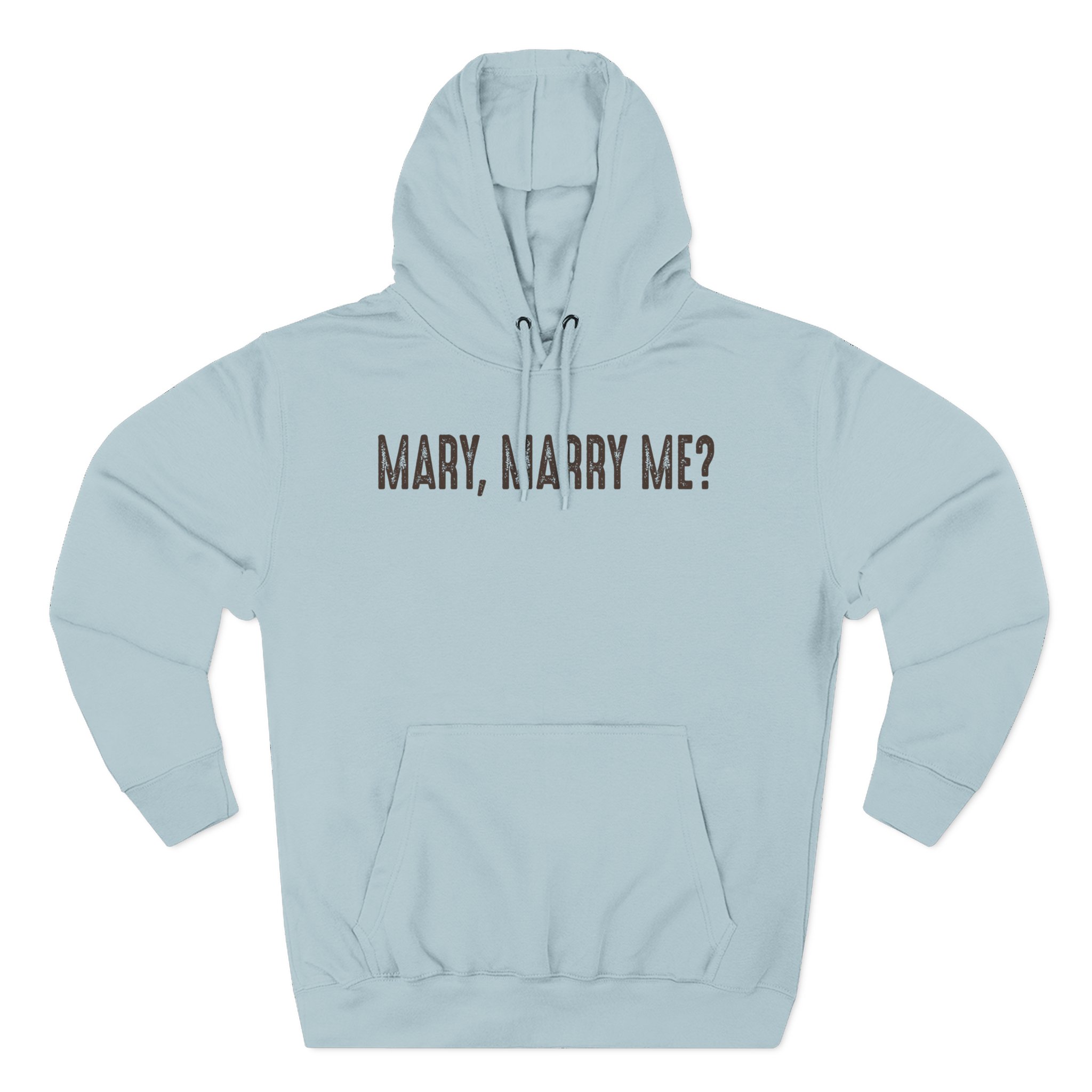 Royel Otis Mary Marry Me Faded Powder Three-Panel Fleece Hoodie