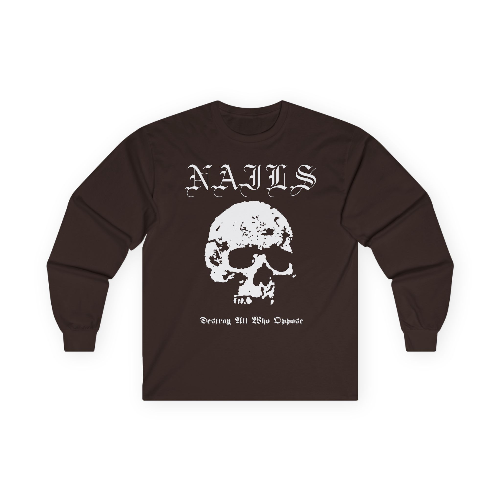 Nails Destroy Skull Unisex Ultra Cotton Long Sleeve Tee