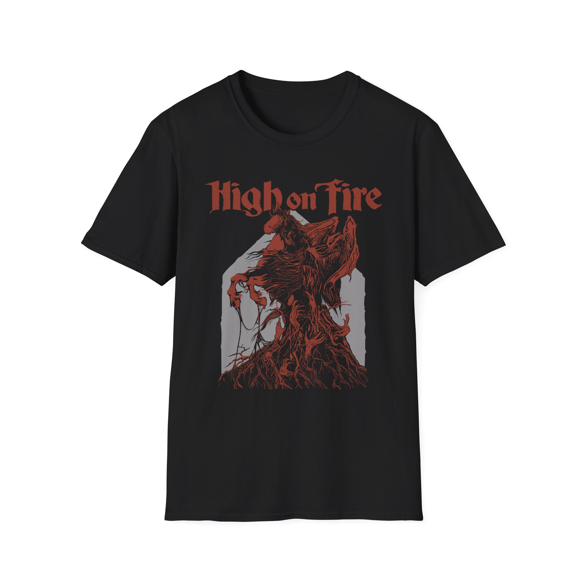 High on Fire Dark Horse Unisex Softstyle T-Shirt