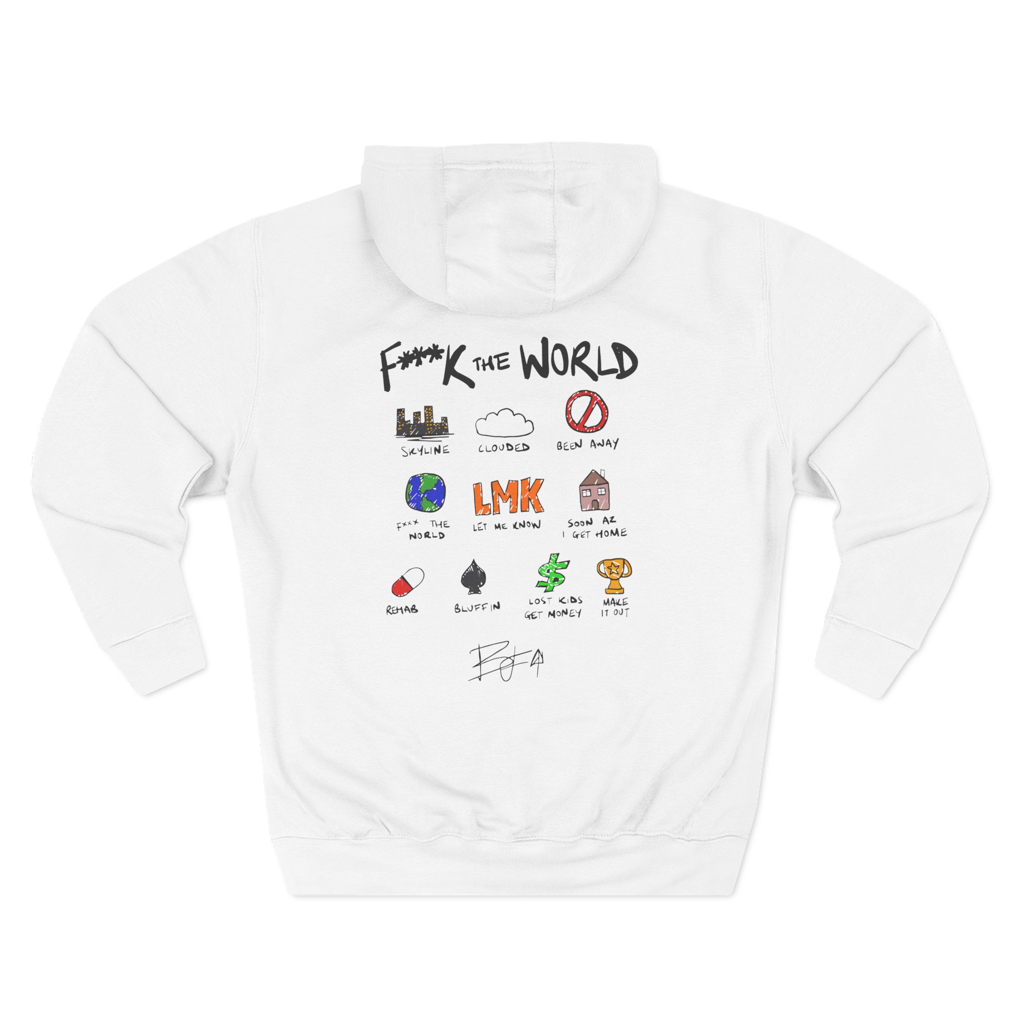 Brent Faiyaz Ftw Notebook Three-Panel Fleece Hoodie