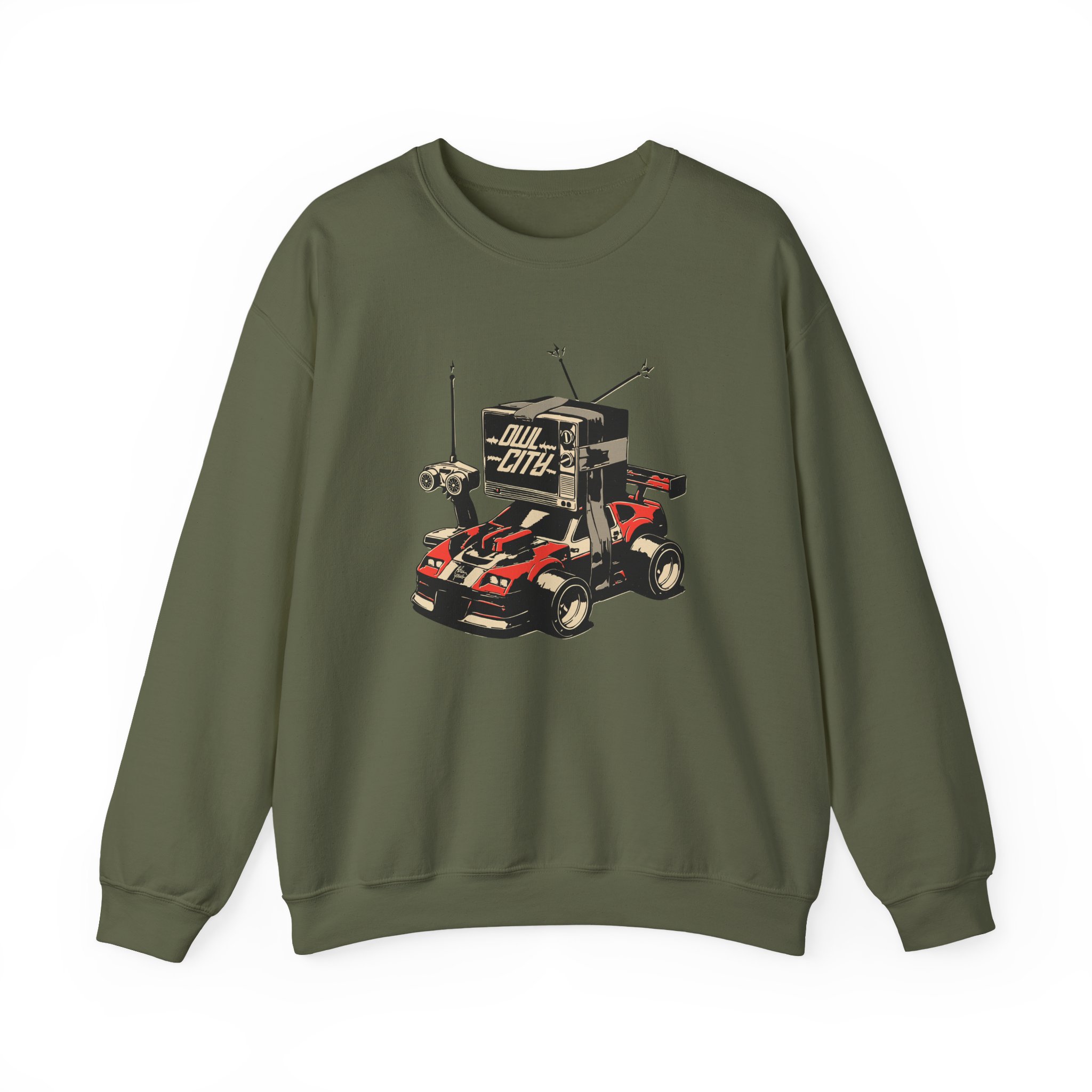 Owl City Rc Car Unisex Heavy Blendâ„¢ Crewneck Sweatshirt