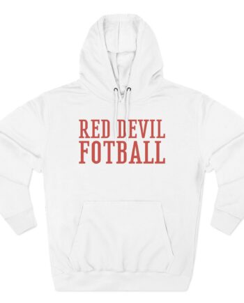 Shaboozey Red Devil Football Three-Panel Fleece Hoodie