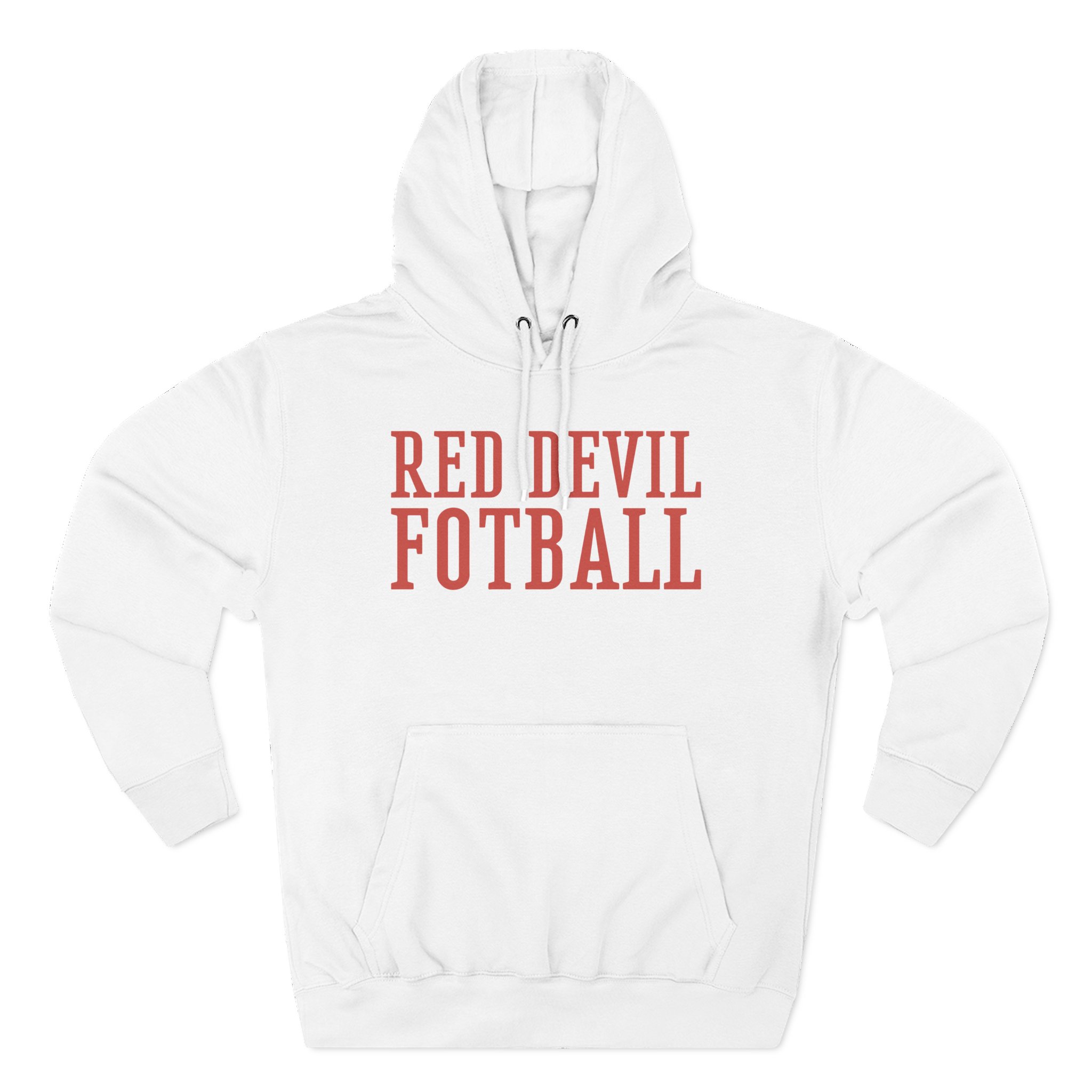 Shaboozey Red Devil Football Three-Panel Fleece Hoodie