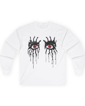 Alice Cooper Dripping Eyes Unisex Ultra Cotton Long Sleeve Tee