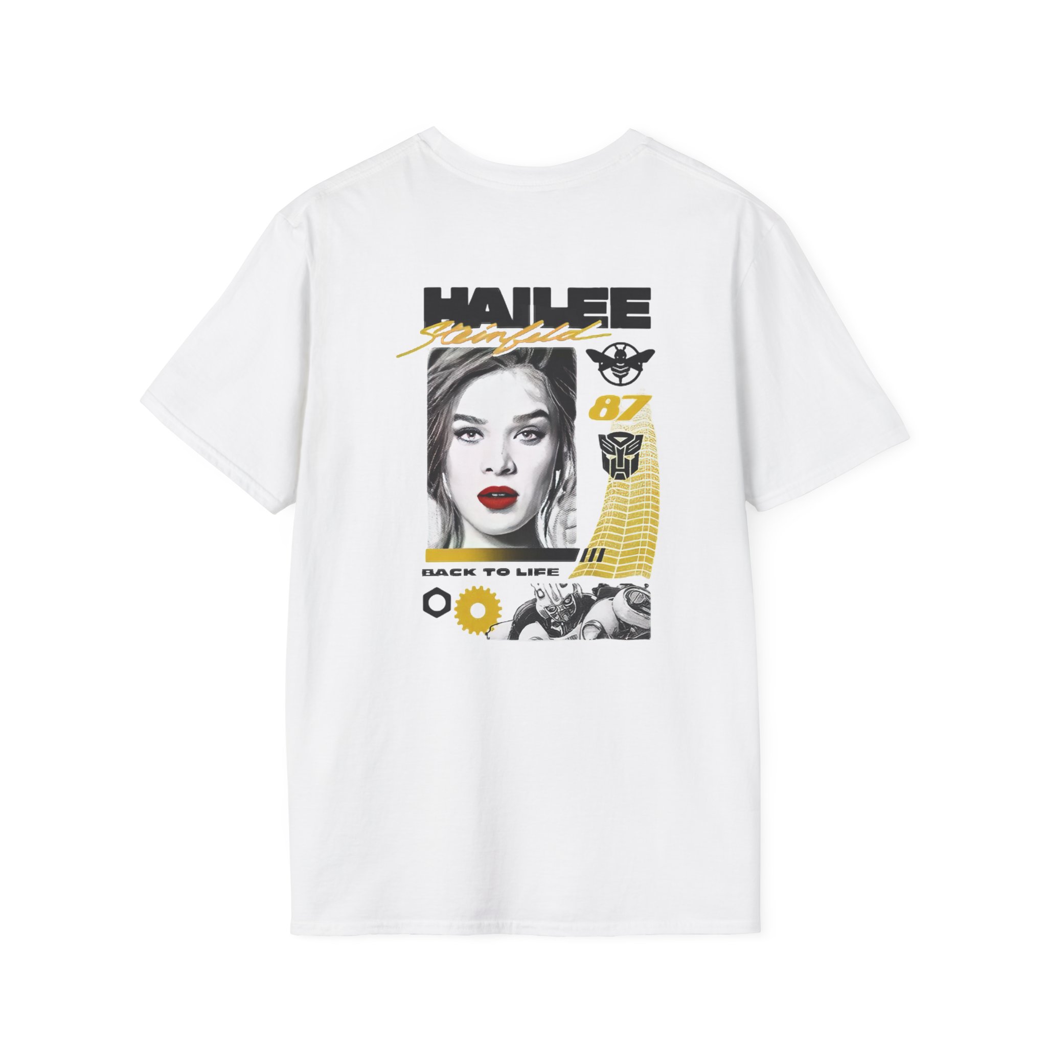 Hailee Steinfeld Bumblebee Moto Unisex Softstyle T-Shirt