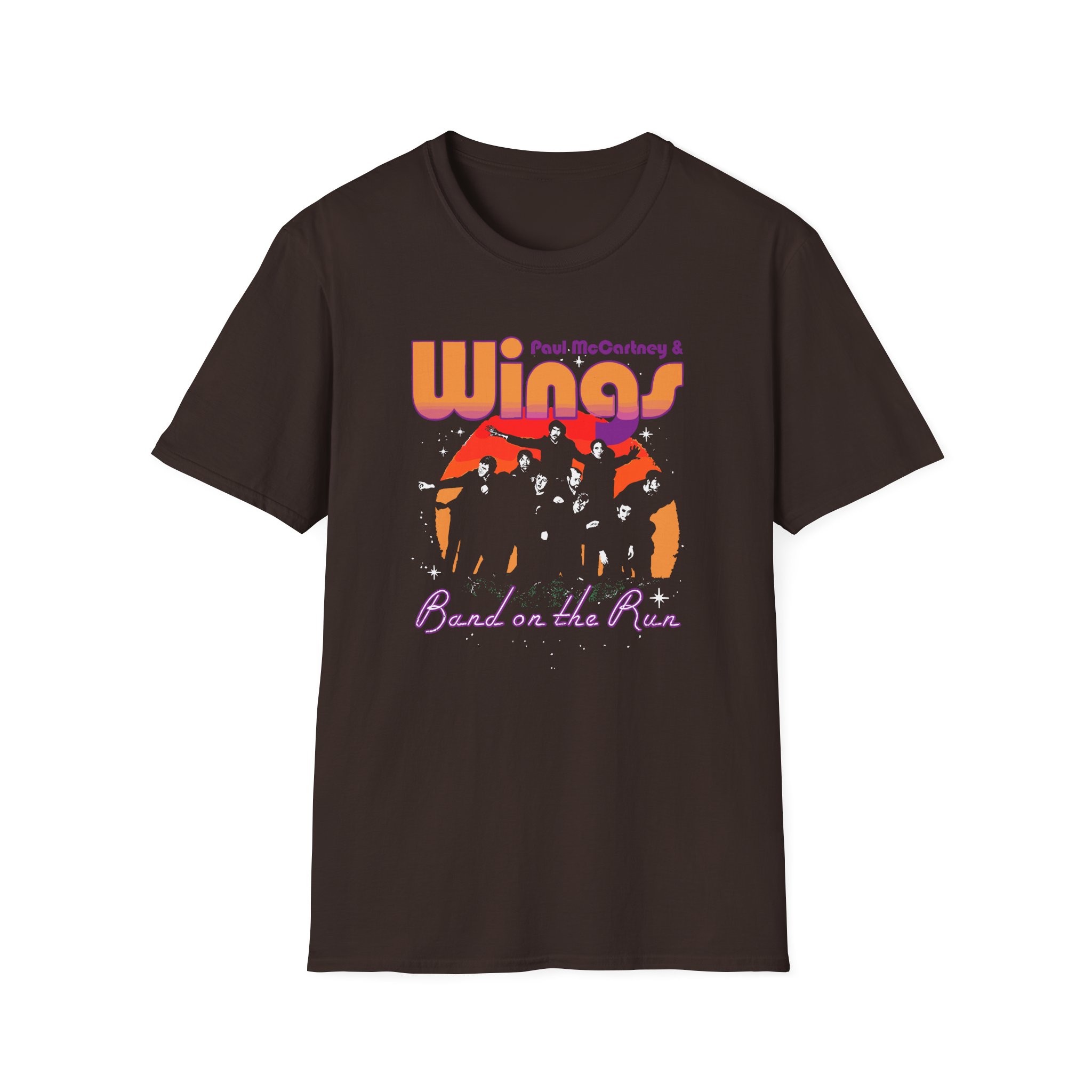Wings Band On The Run Unisex Softstyle T-Shirt