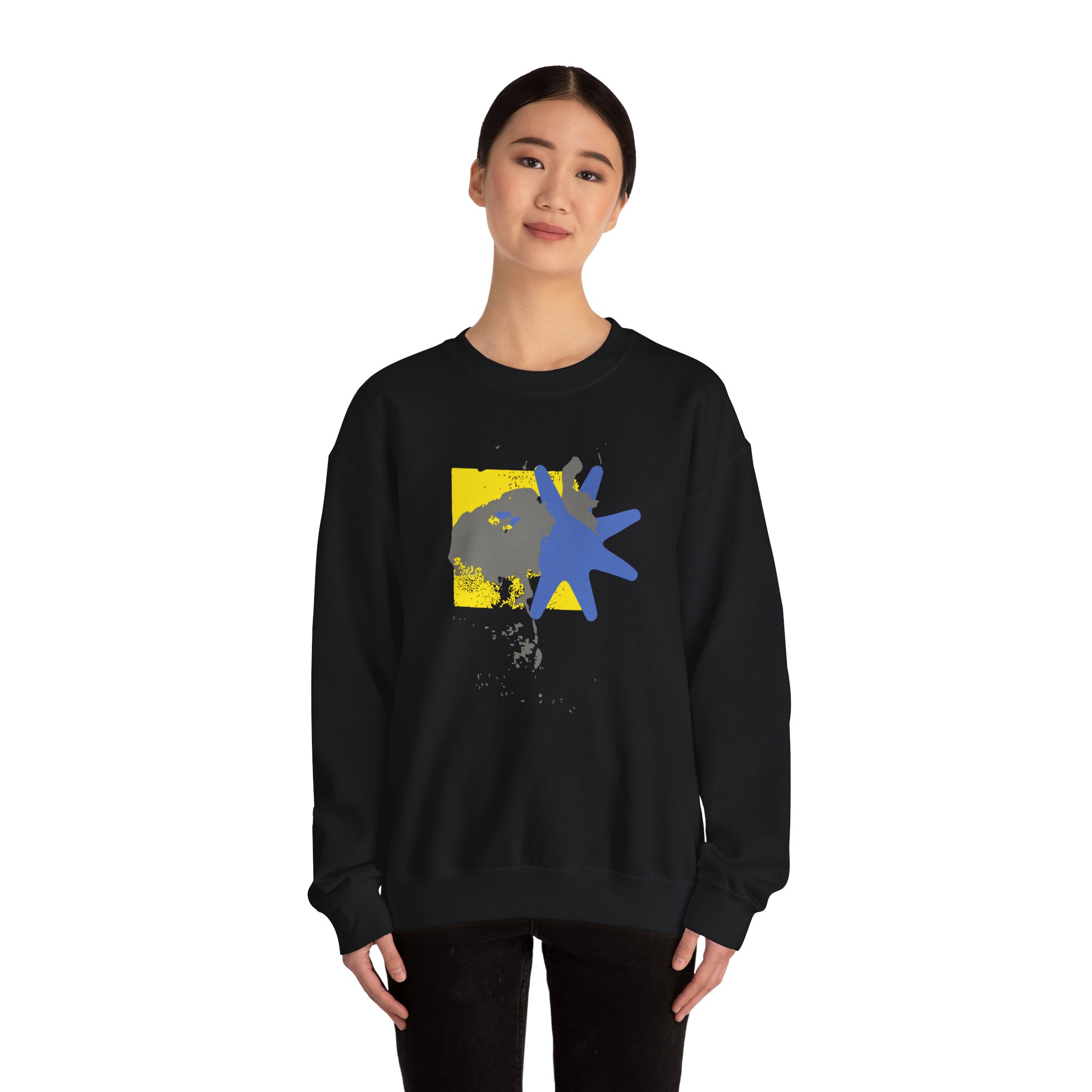 Foxing Shapes Unisex Heavy Blendâ„¢ Crewneck Sweatshirt